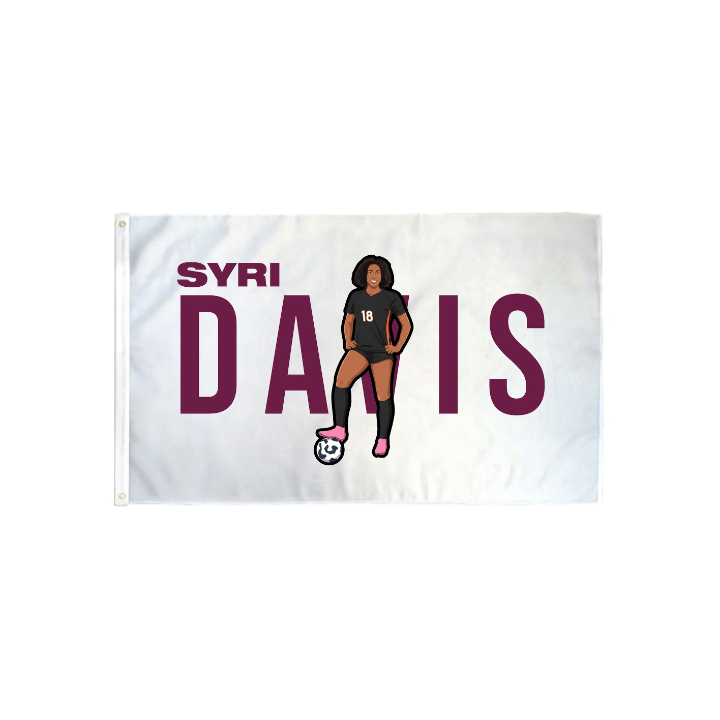3x5 Flag — Player Name in Classic