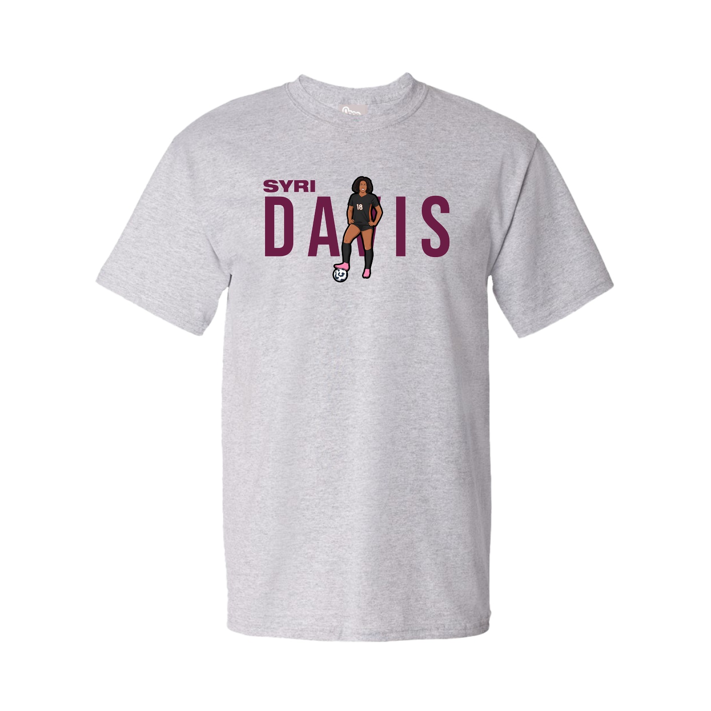 Youth Tee — Player Name in Grey