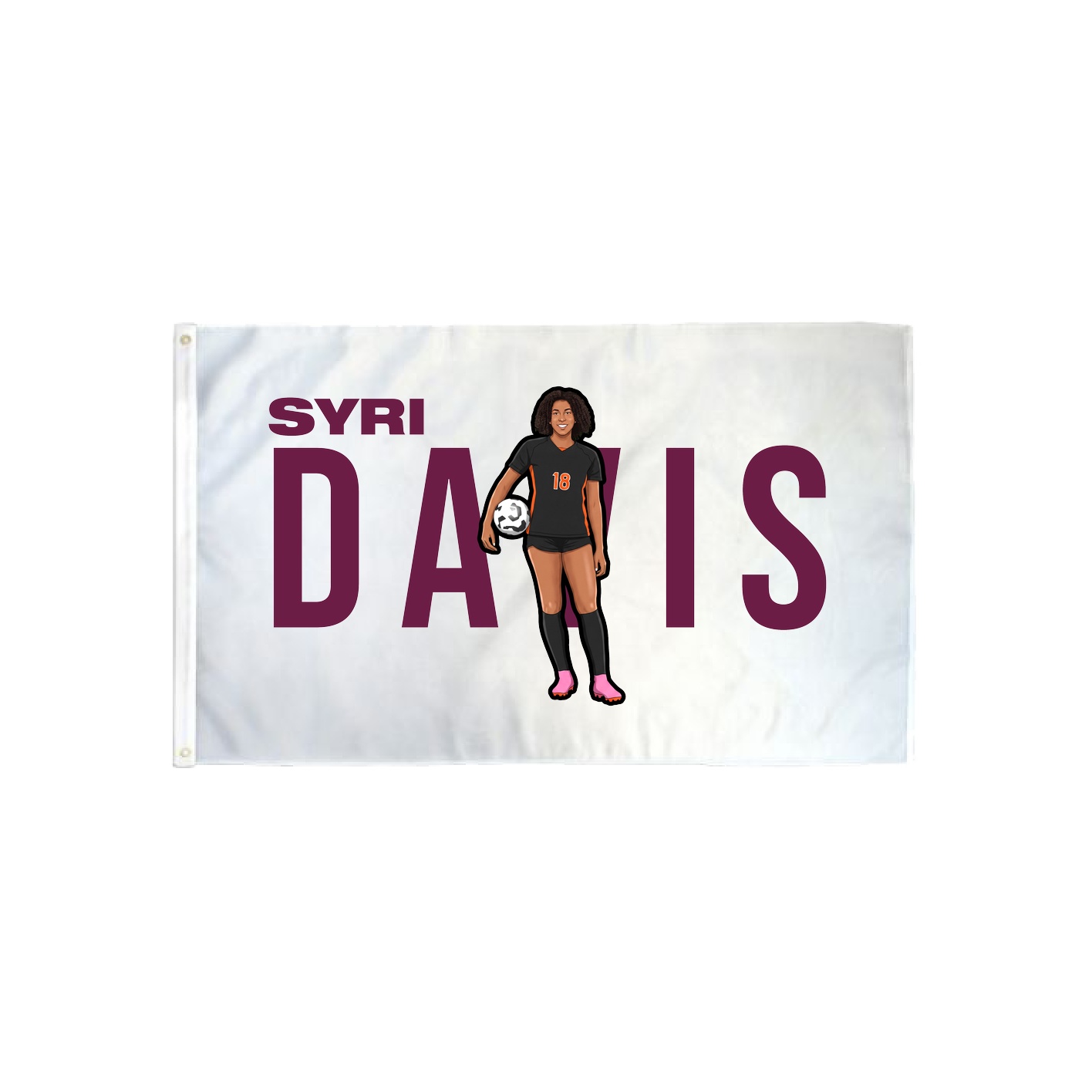 3x5 Flag — Player Name in Classic