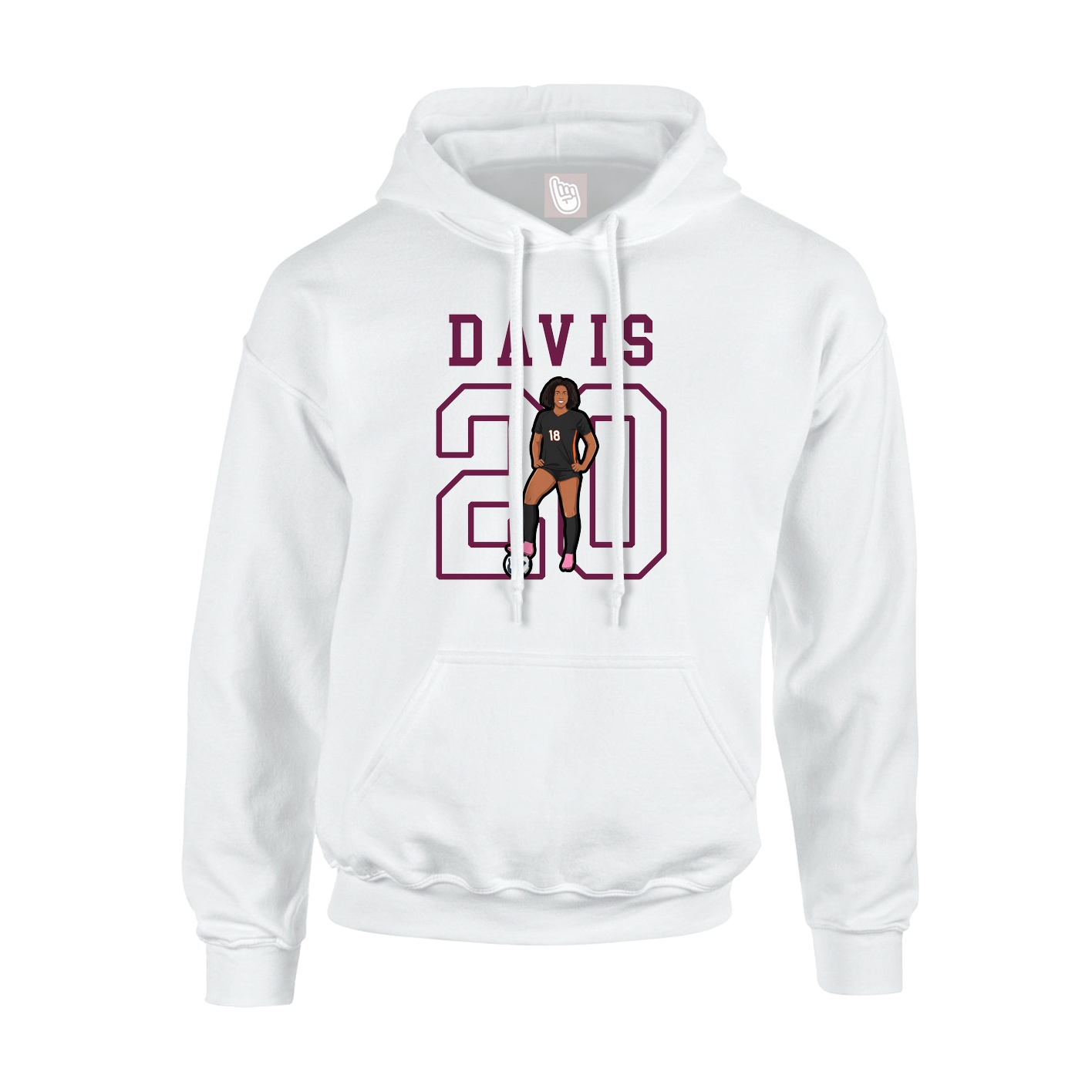 Hoodie — Shirsey in White