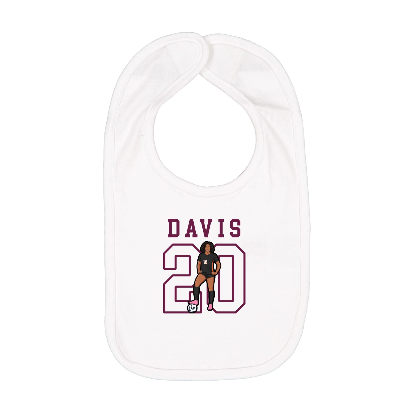 Infant Bib — Shirsey in White