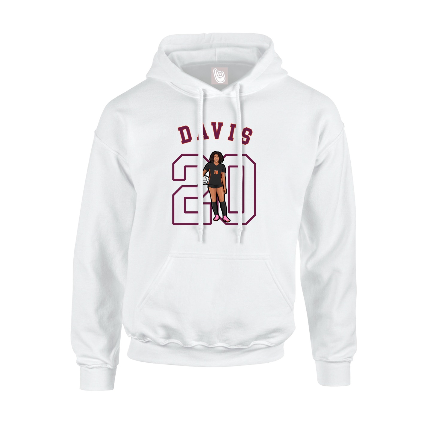 Hoodie — Shirsey Arch in White