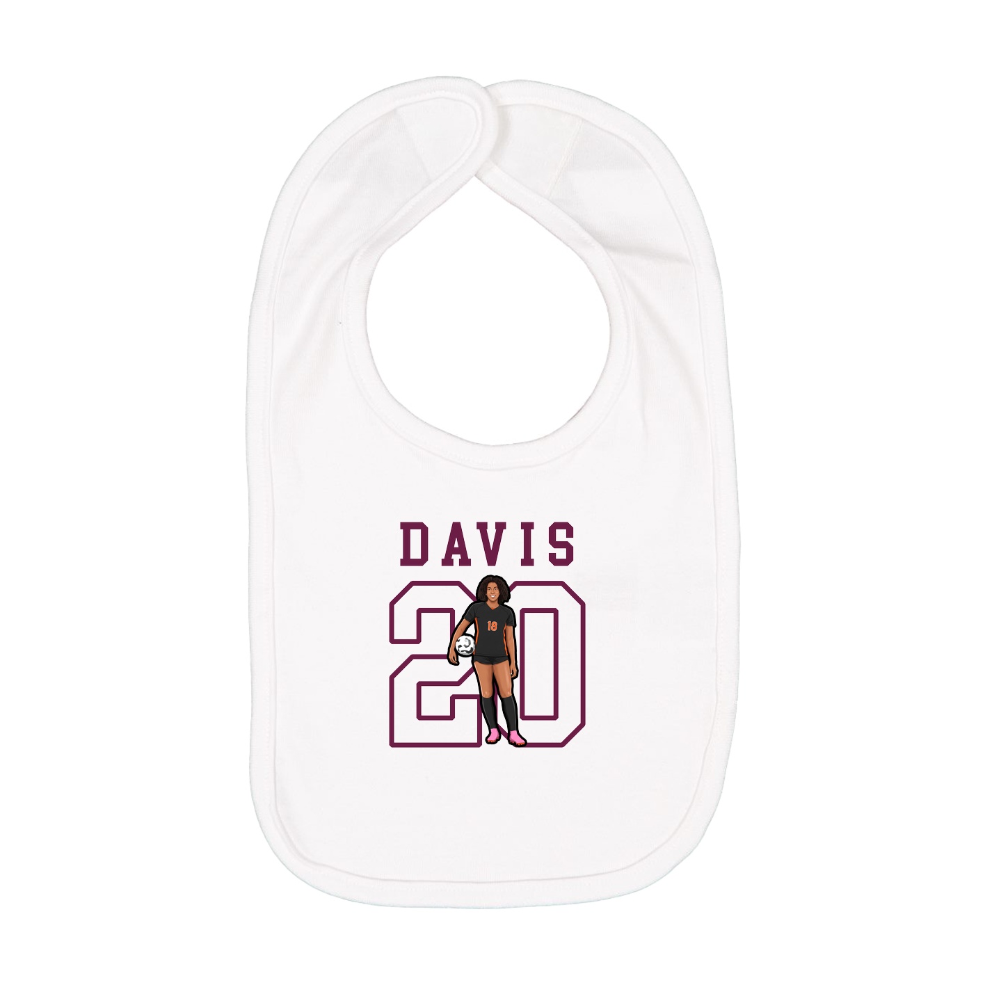 Infant Bib — Shirsey in White