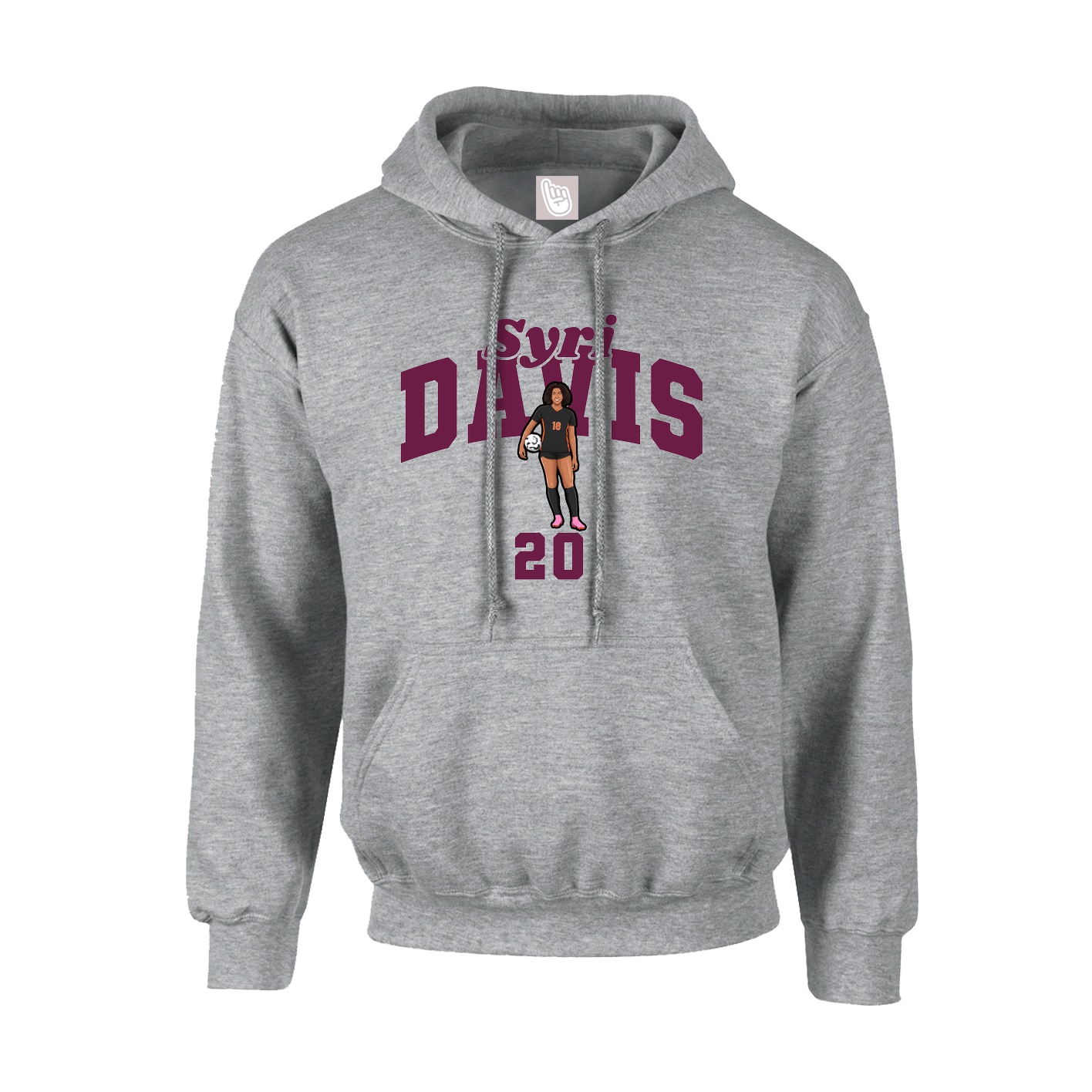 Hoodie — Signature Arch in Grey