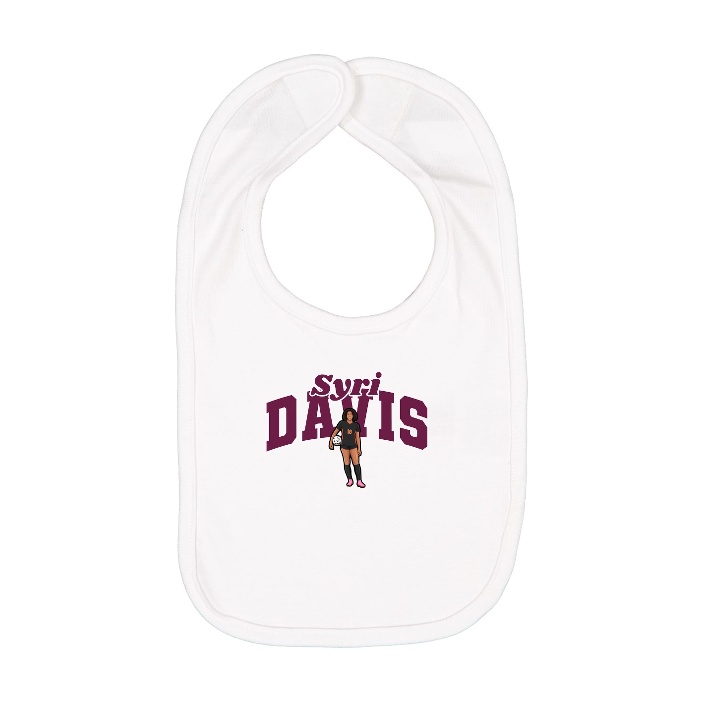 Infant Bib — Signature Arch in White