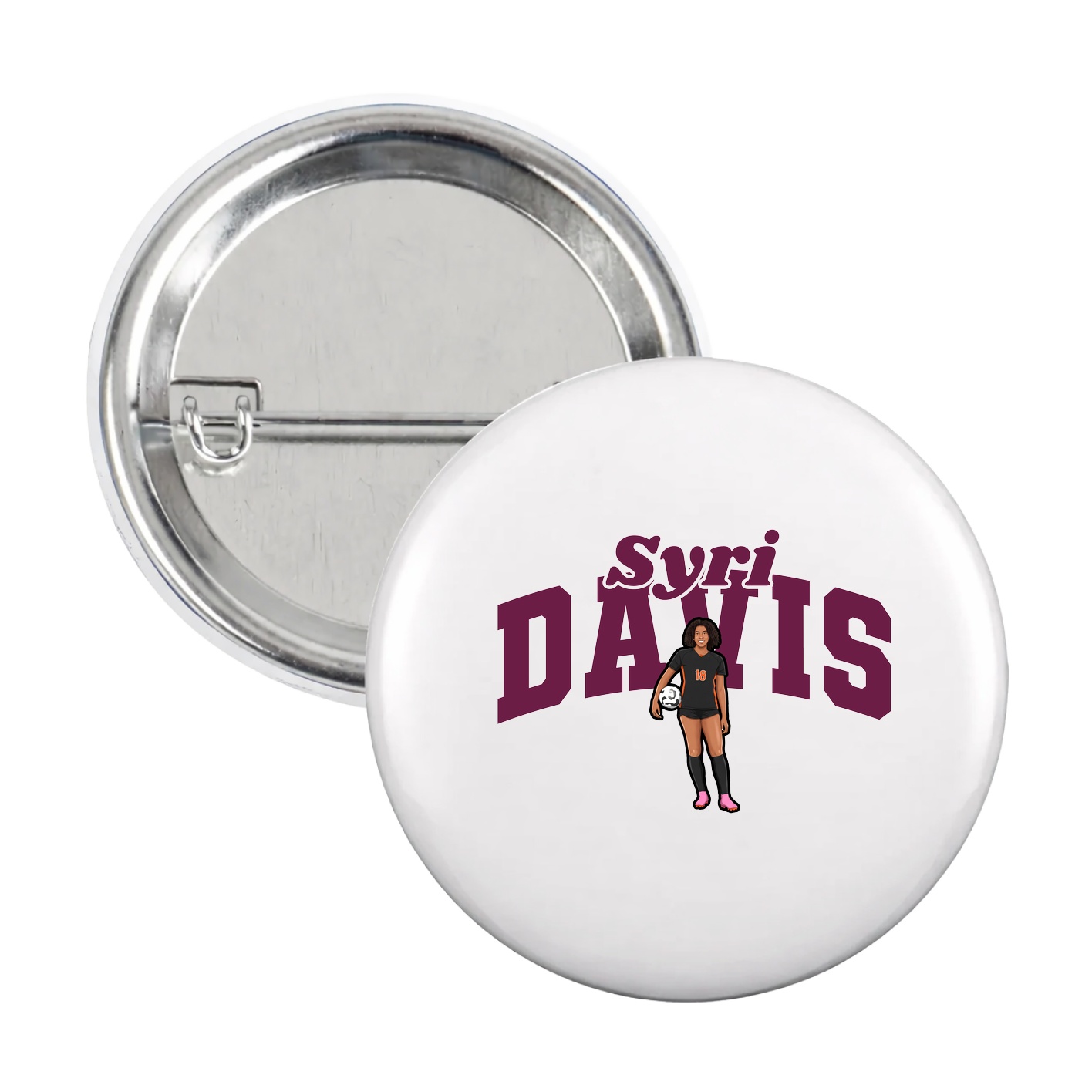 Game Day Button — Signature Arch in White