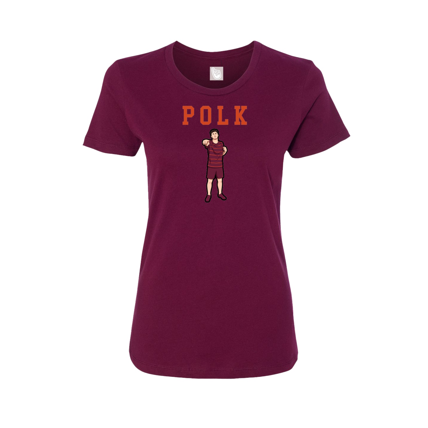Fitted Women's Tee — Shirsey in Maroon