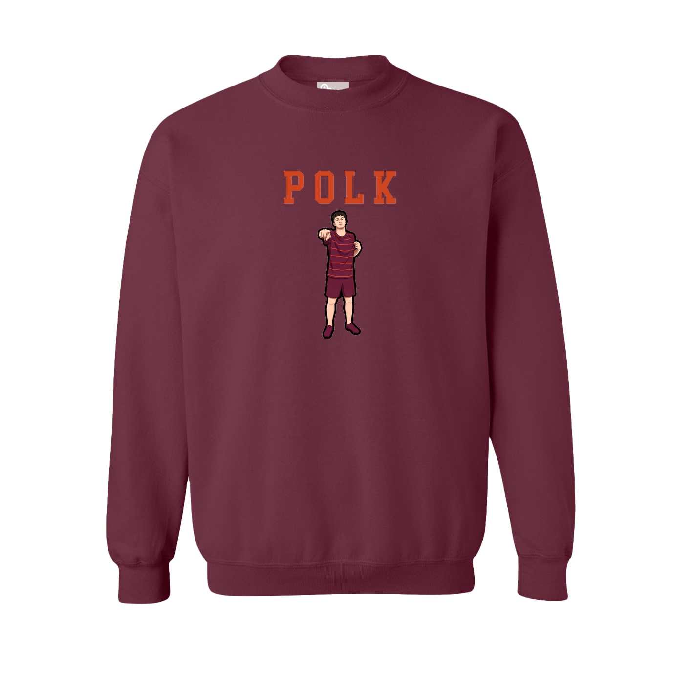 Fleece Crew — Shirsey in Maroon