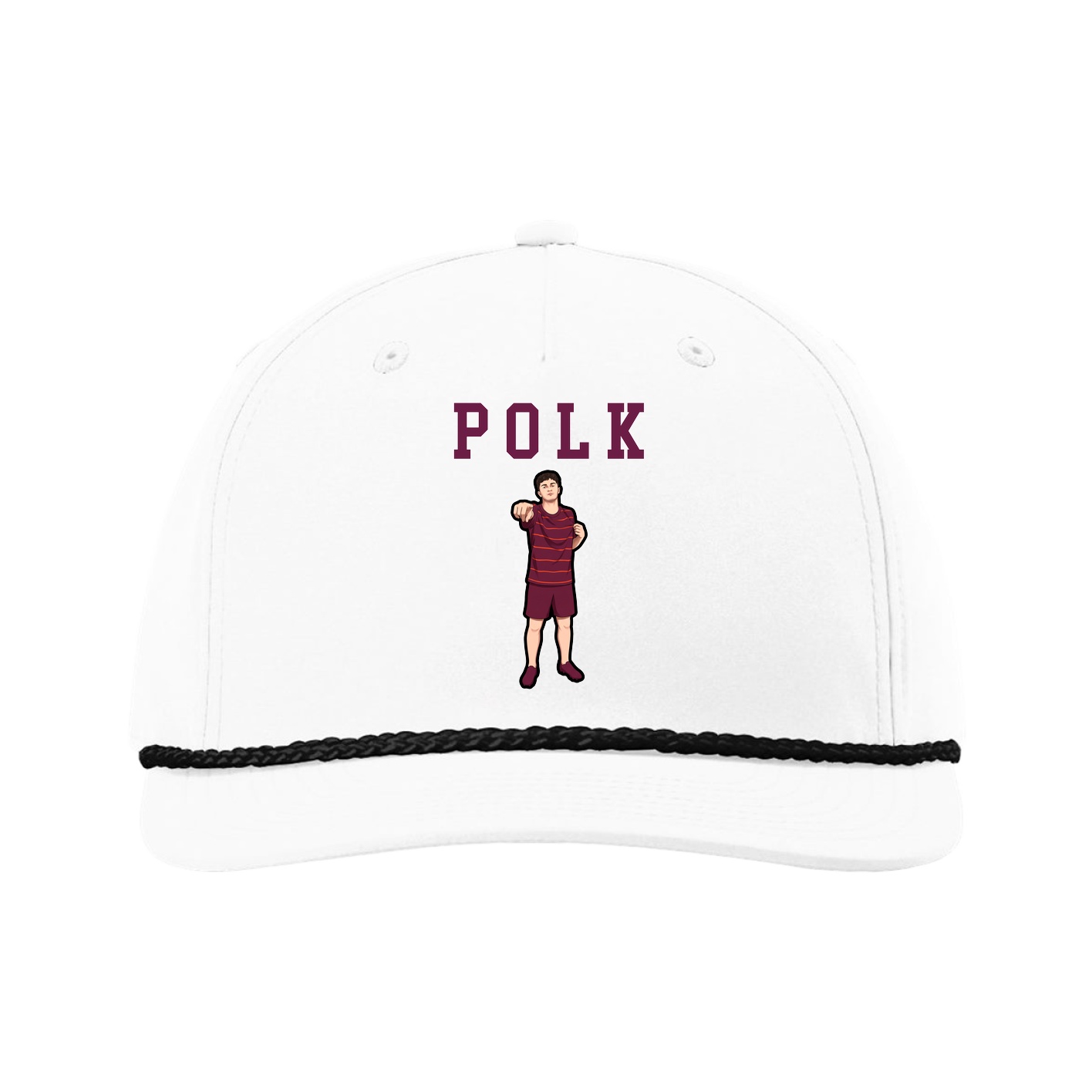 Five-Panel Classic Rope Cap — Shirsey in White