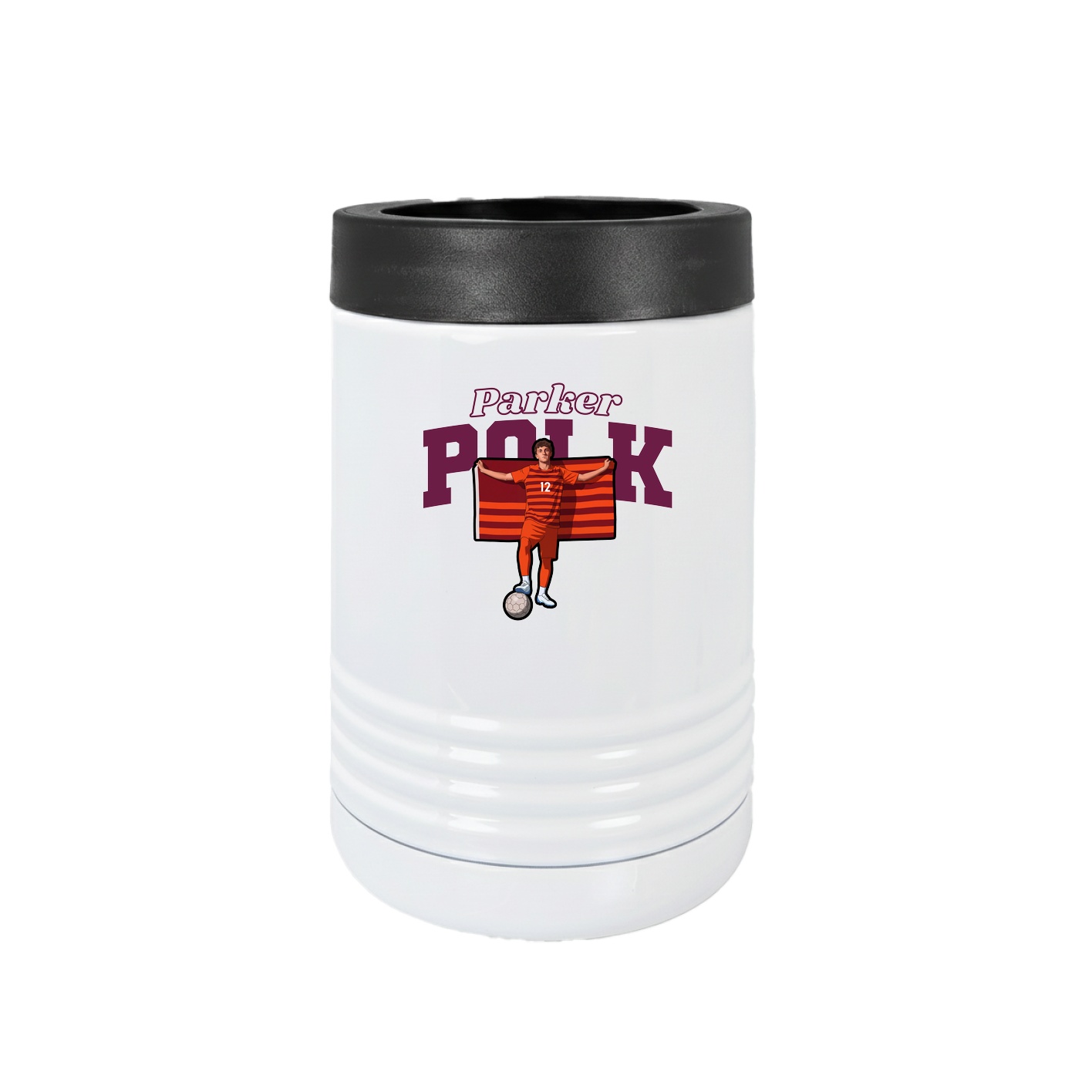 Beverage Holder — Name Arch in White