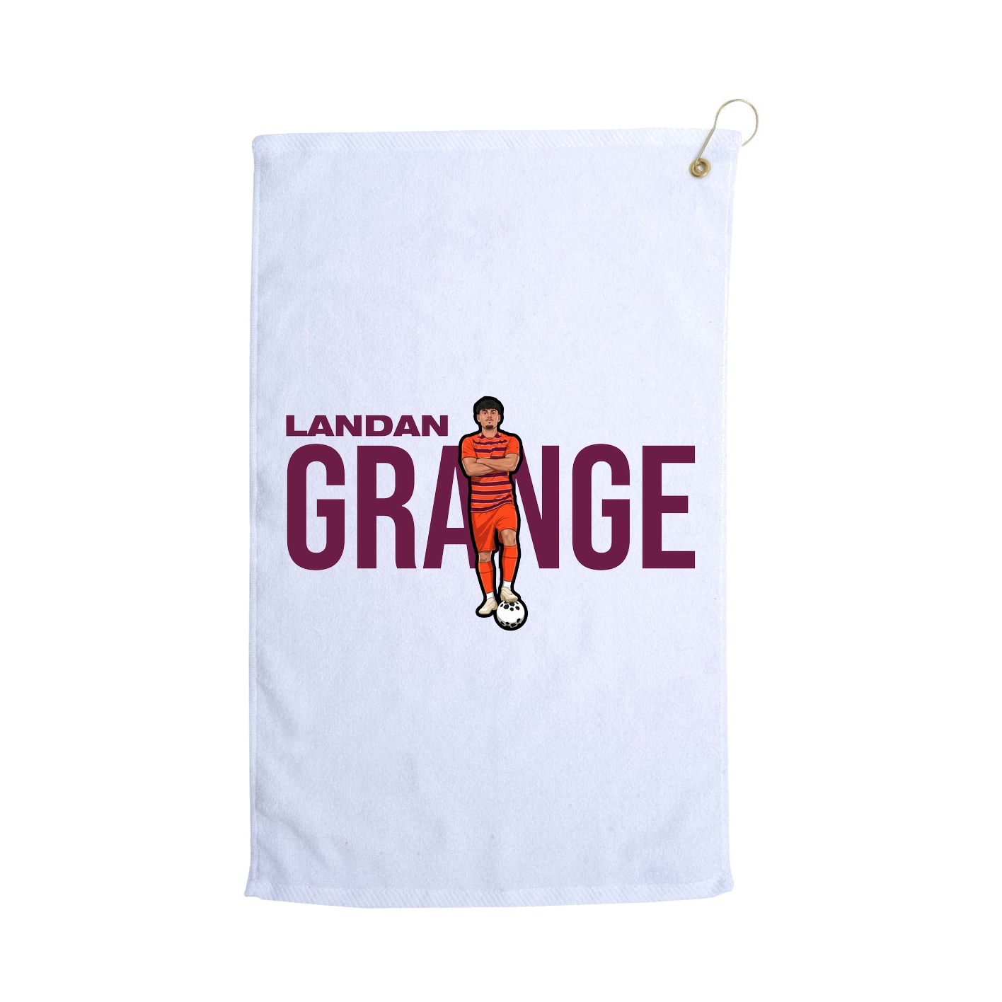 Golf Towel — Player Name in White