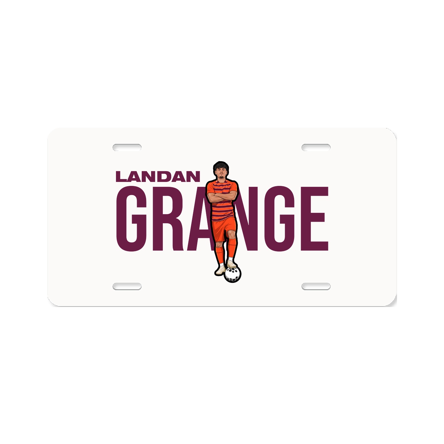 License Plate — Player Name in Classic