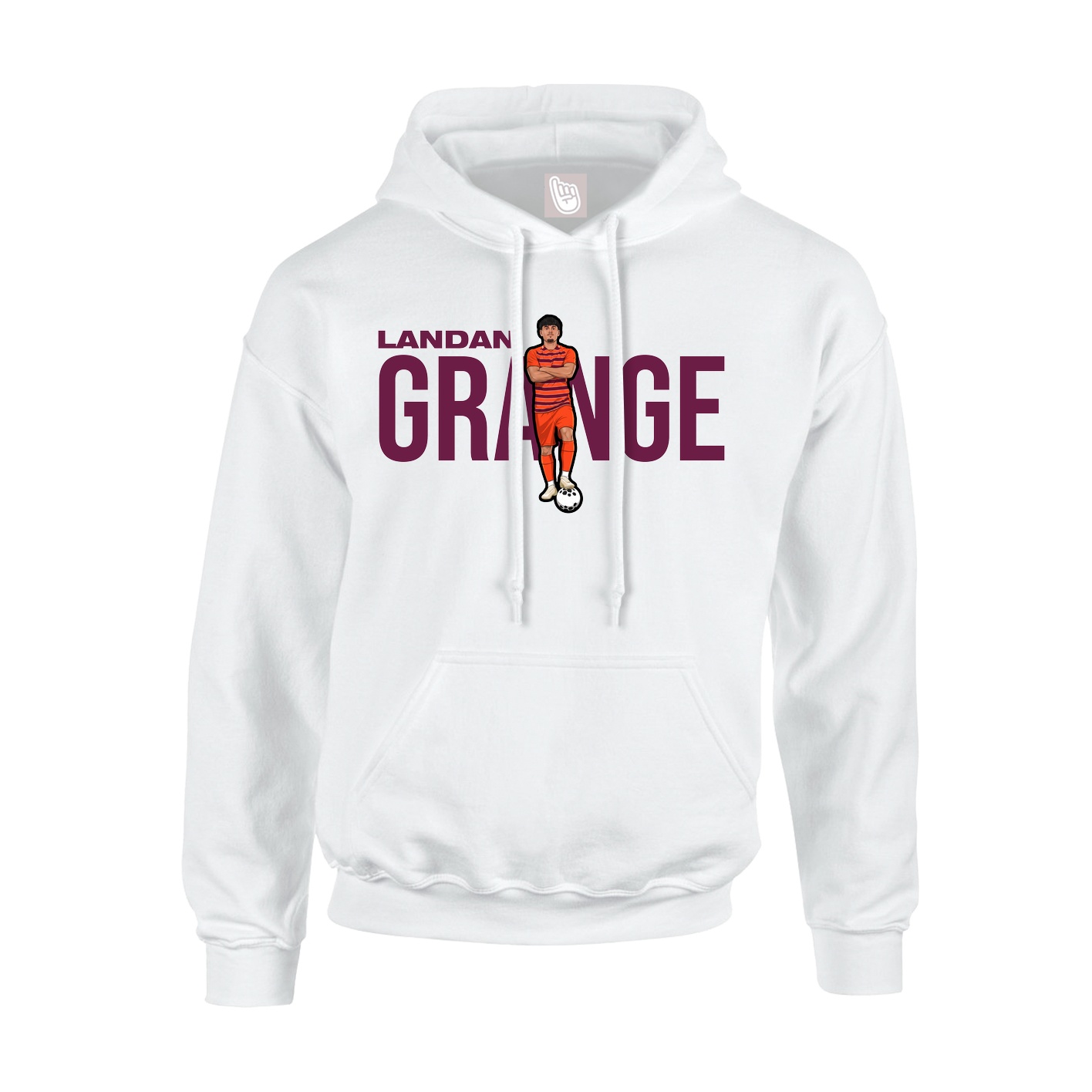 Hoodie — Player Name in White