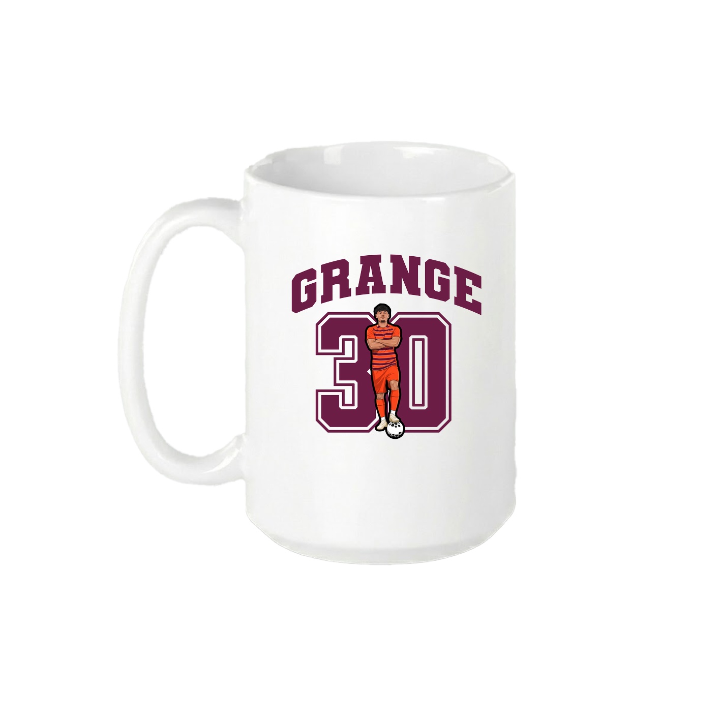 15oz Coffee Mug — Number in White