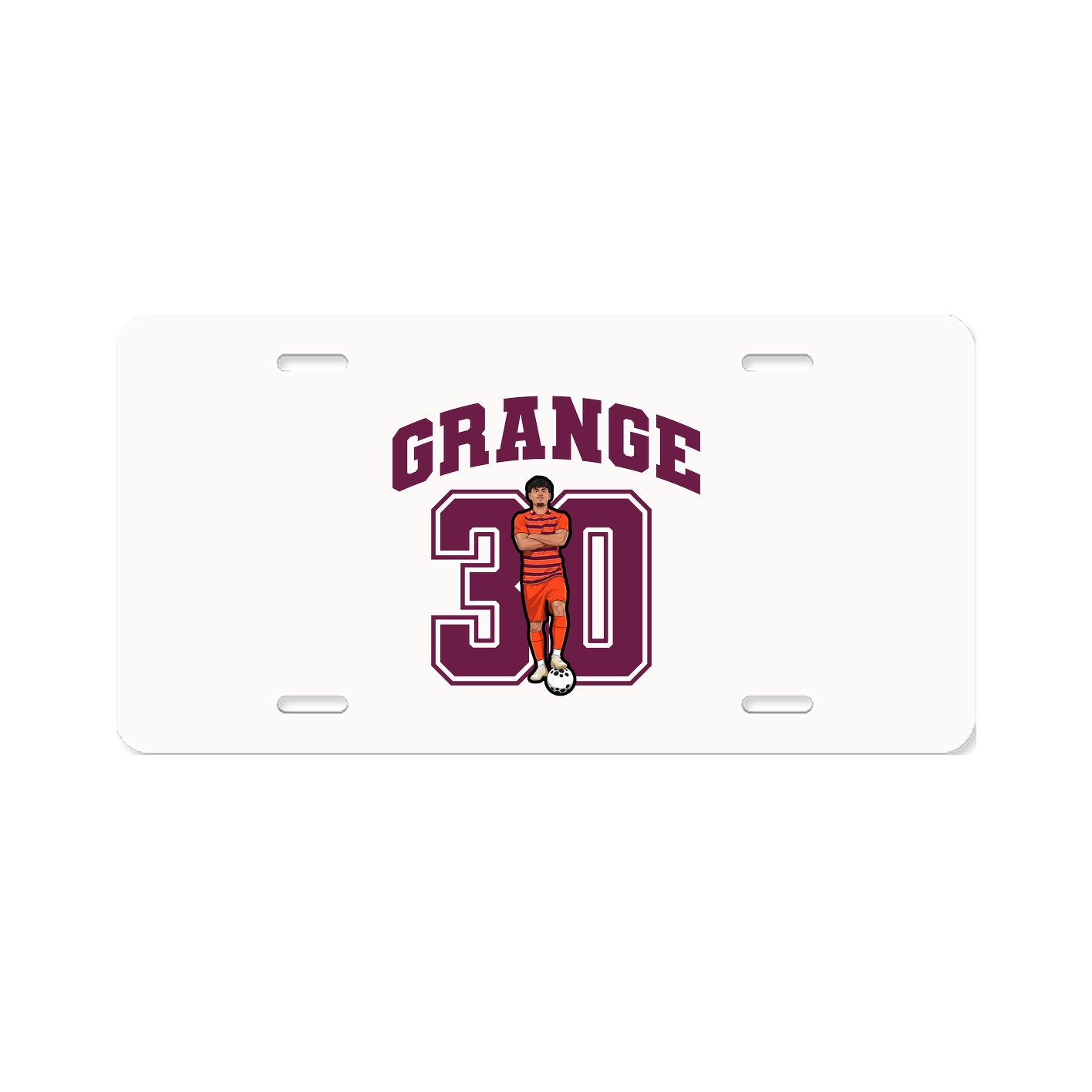 License Plate — Number in Classic