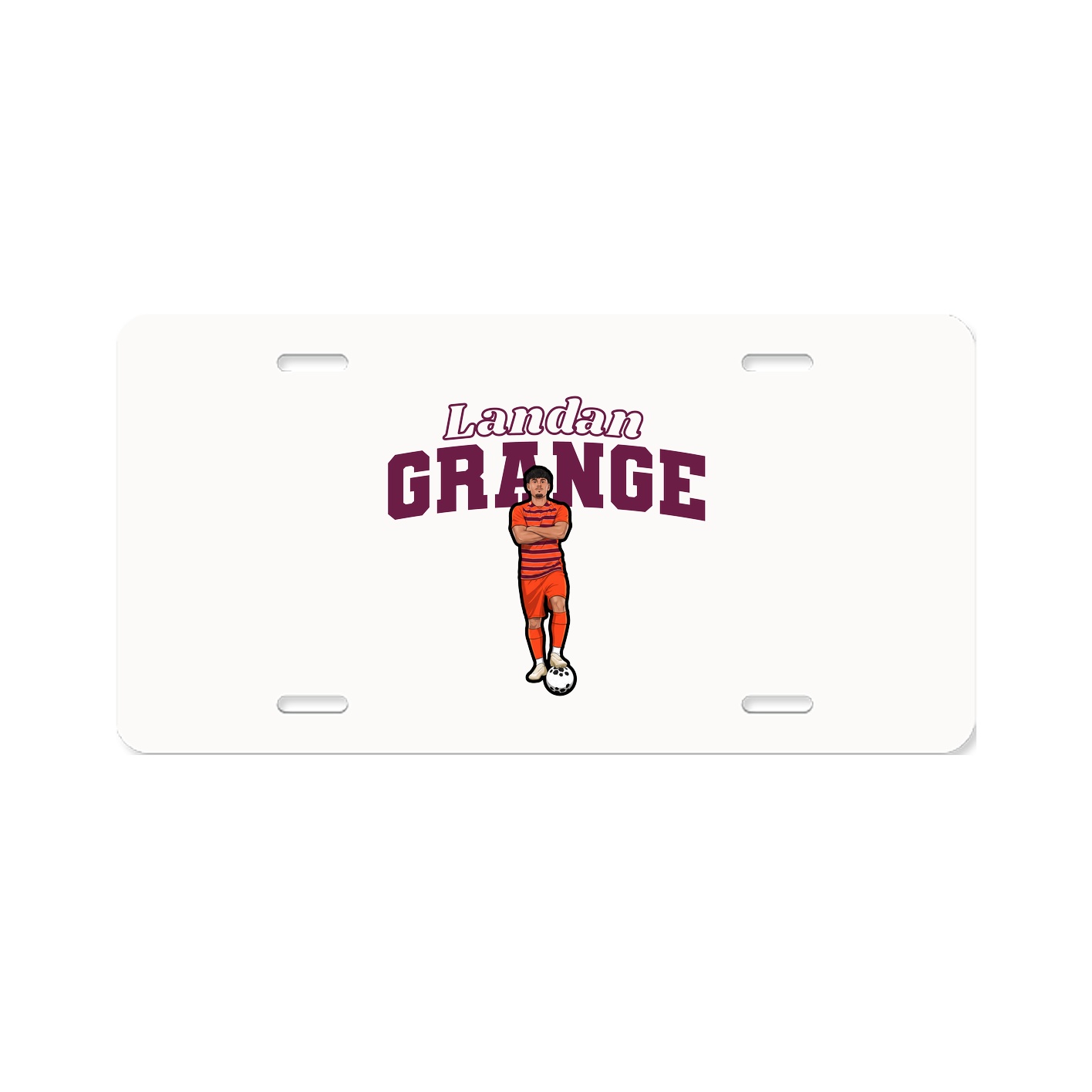 License Plate — Name Arch in Classic