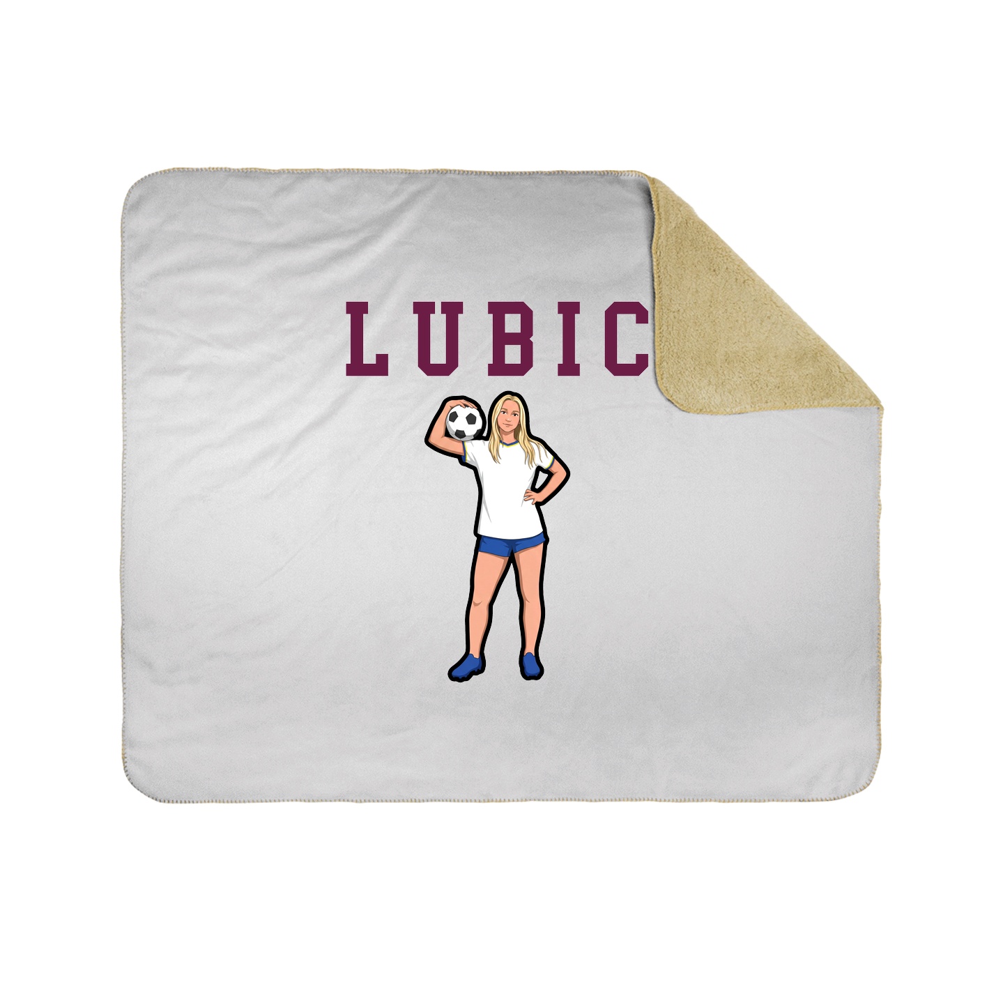 Throw Blanket — Shirsey in White