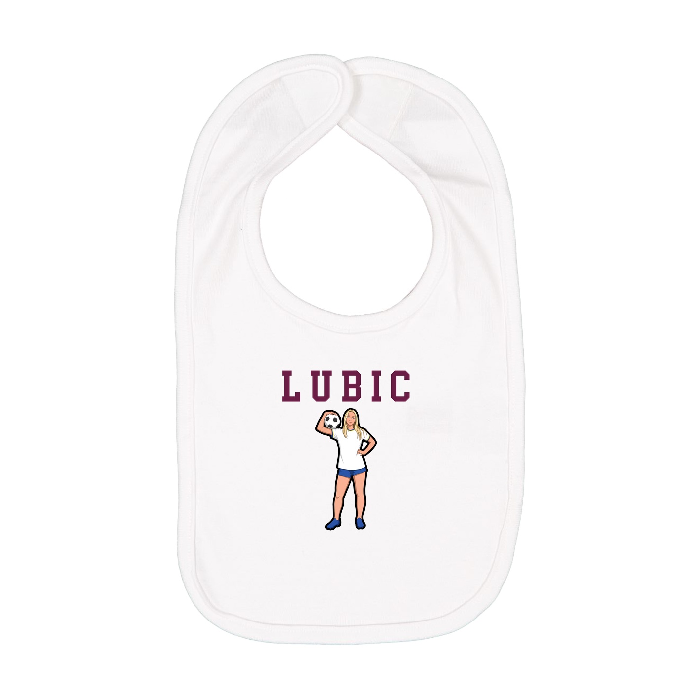 Infant Bib — Shirsey in White