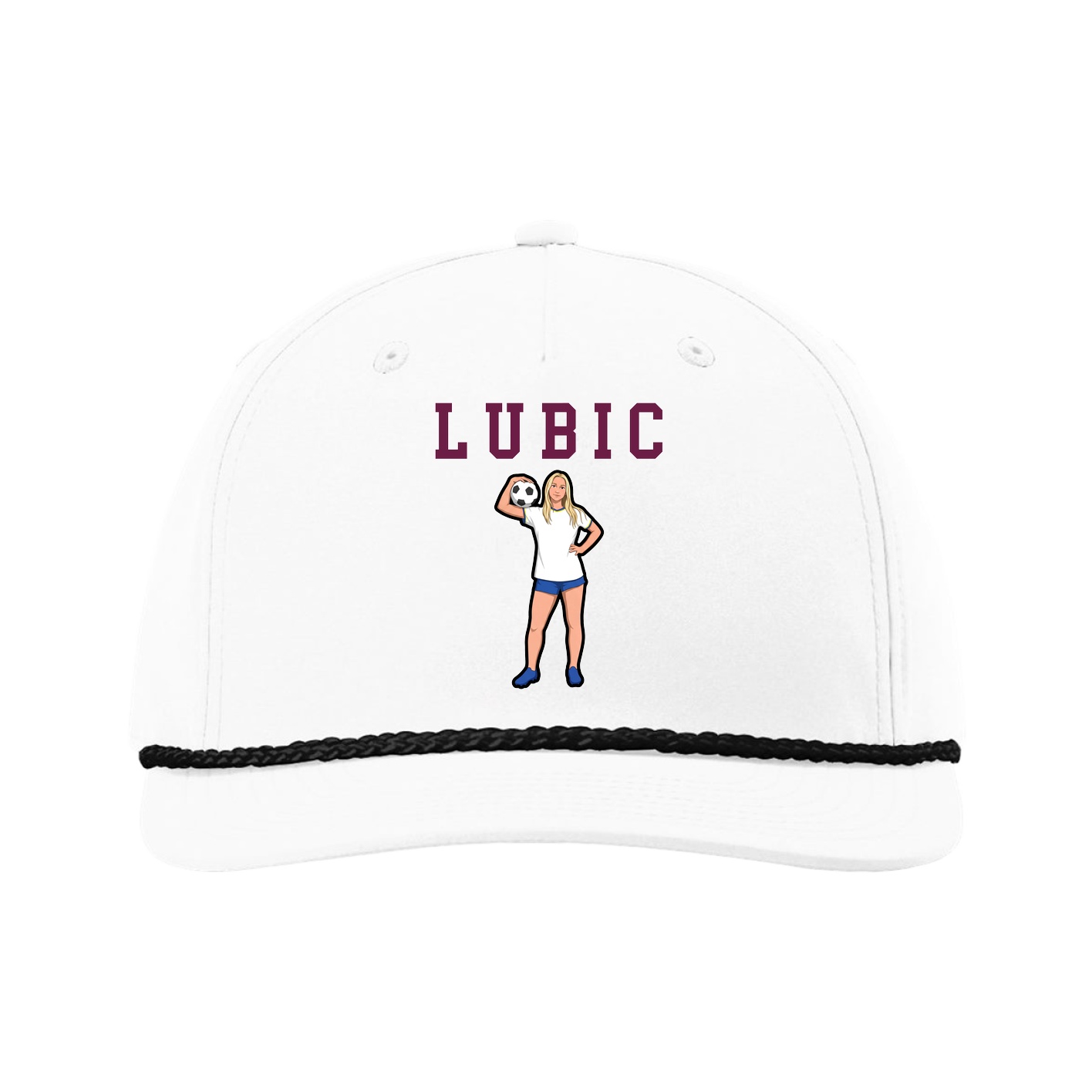 Five-Panel Classic Rope Cap — Shirsey in White