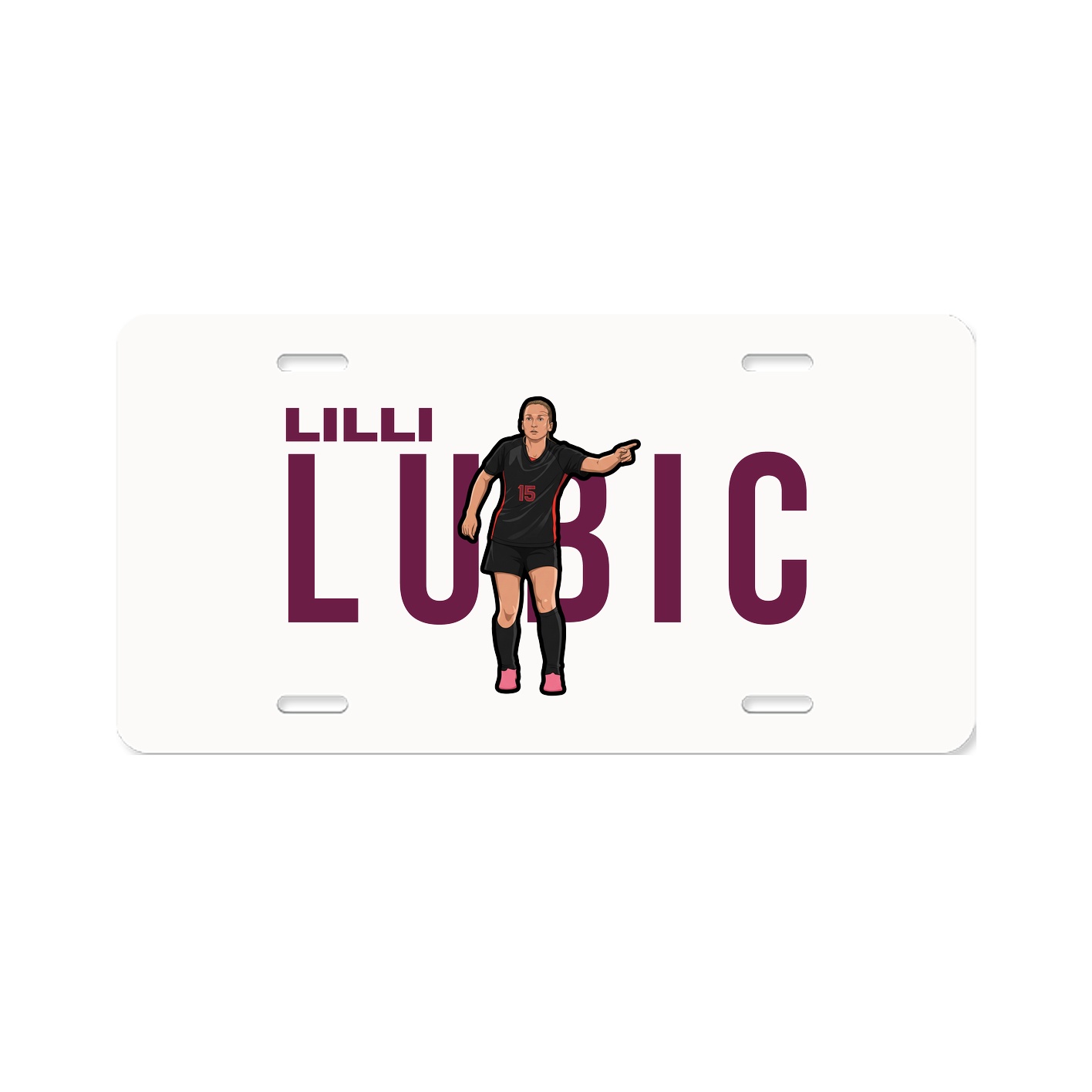 License Plate — Player Name in Classic