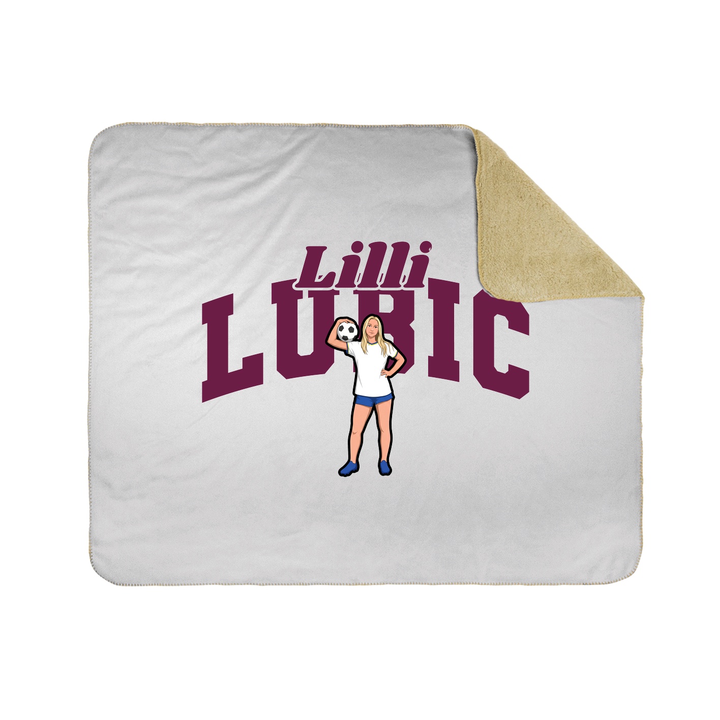 Throw Blanket — Signature Arch in White