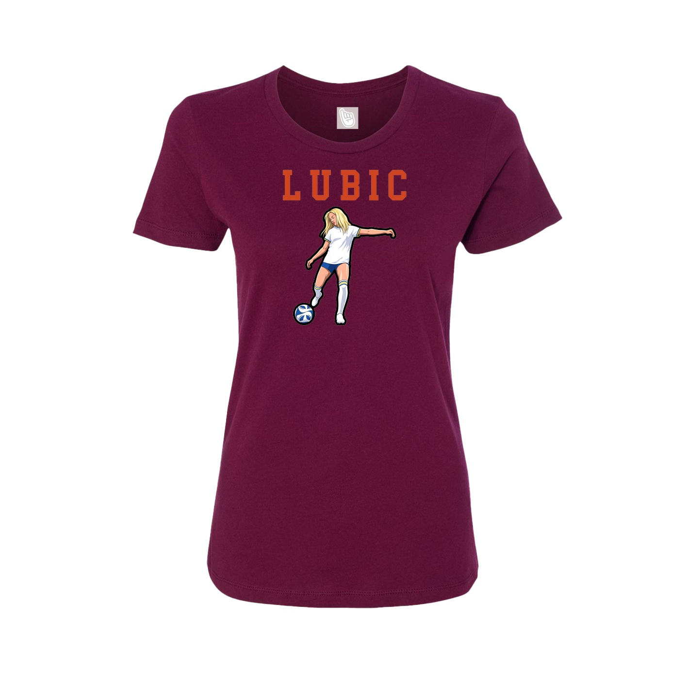 Fitted Women's Tee — Shirsey in Maroon