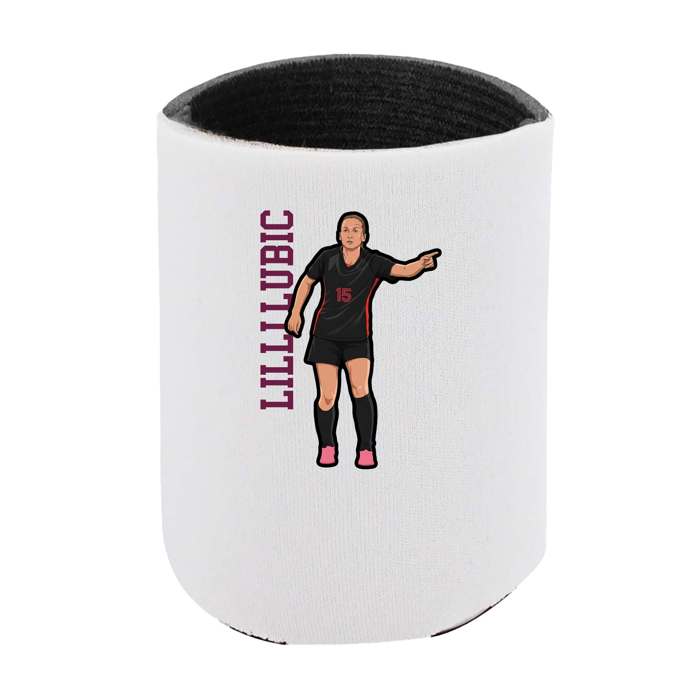 Can Holder — Name Vertical in White