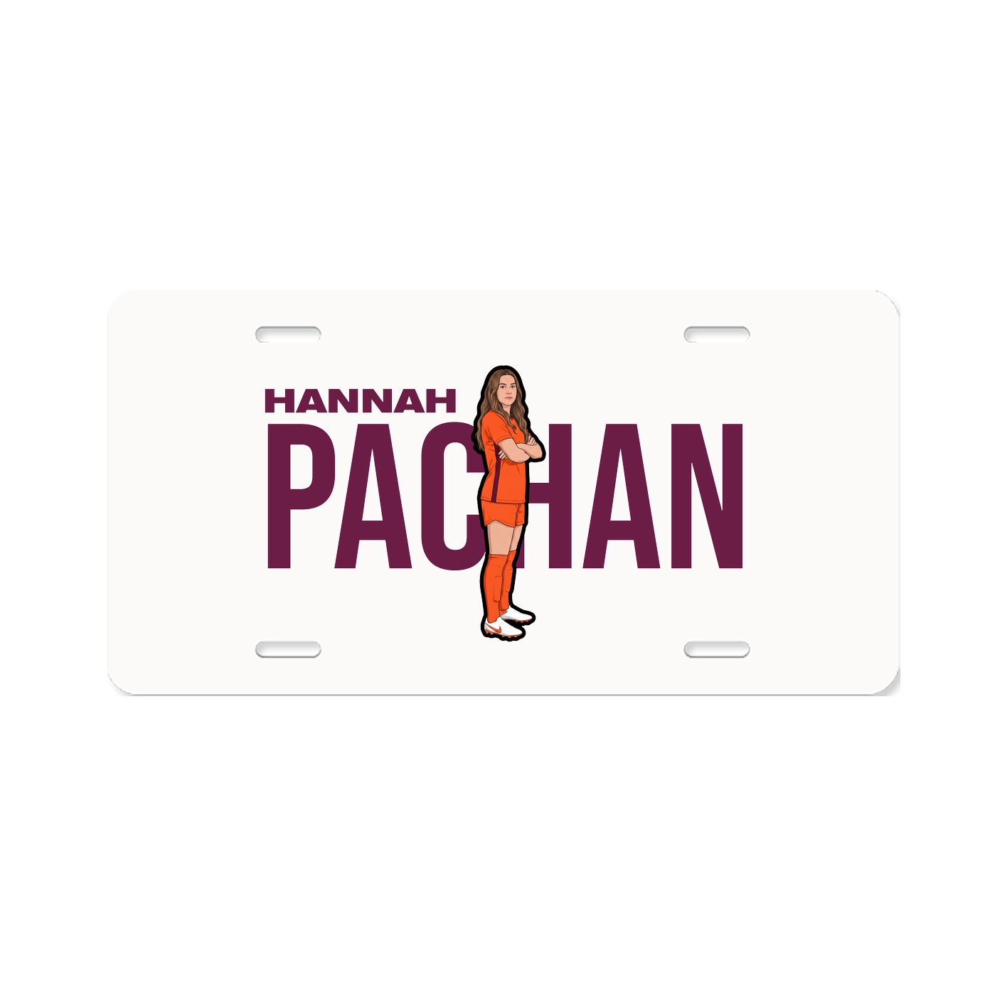 License Plate — Player Name in Classic