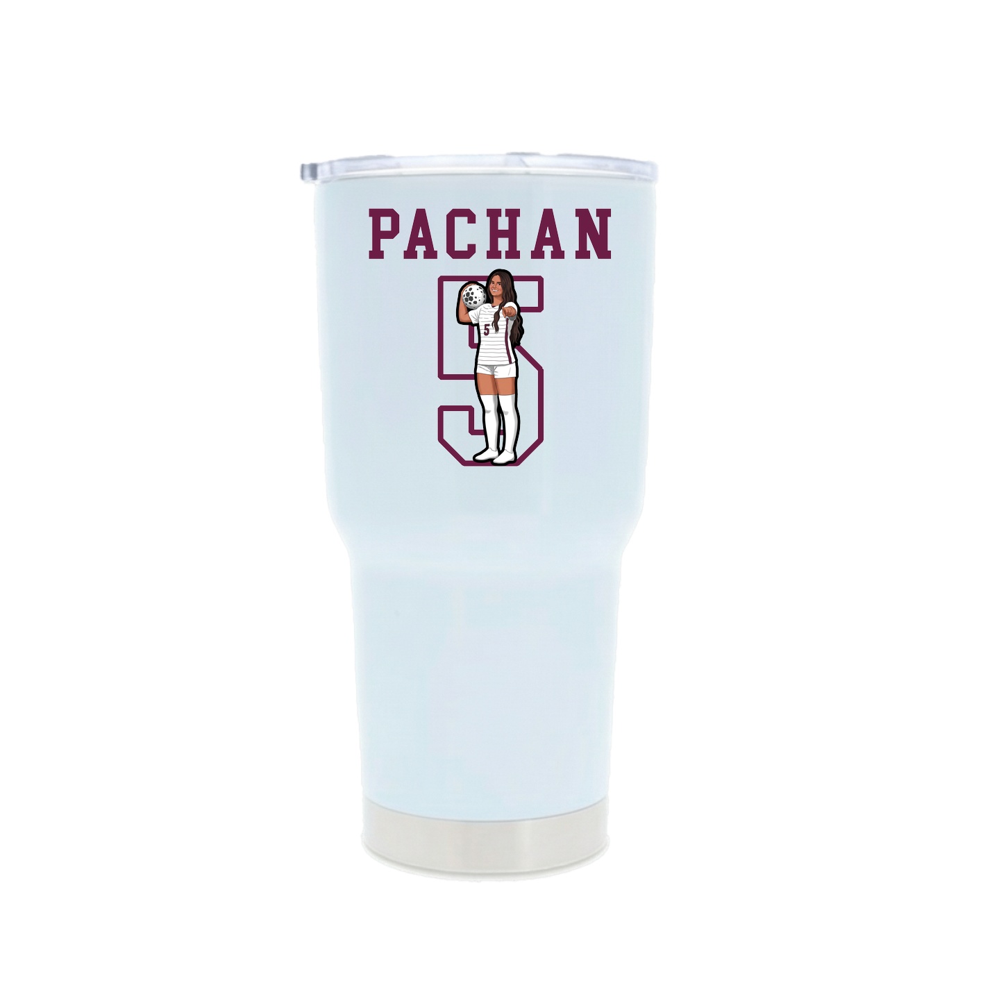 30oz Stainless Steel Tumbler — Shirsey in White
