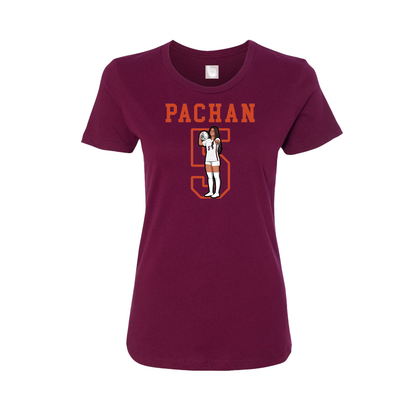 Fitted Women's Tee — Shirsey in Maroon