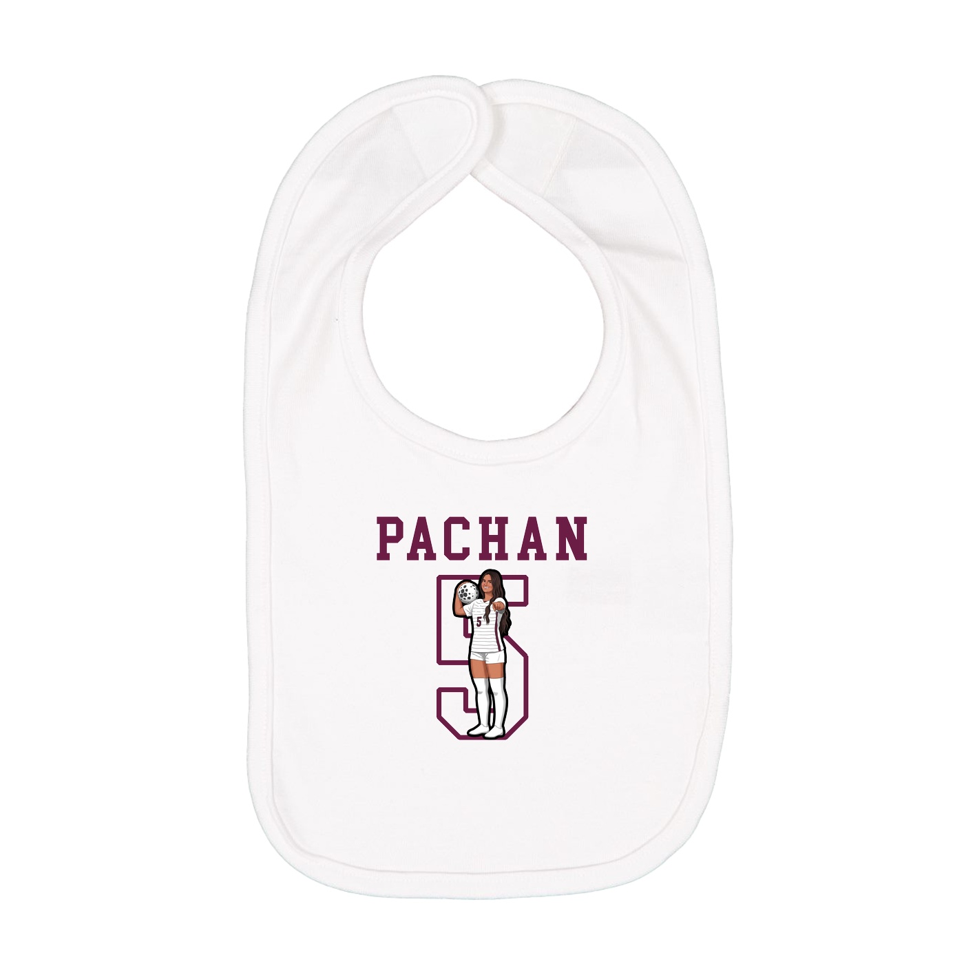 Infant Bib — Shirsey in White