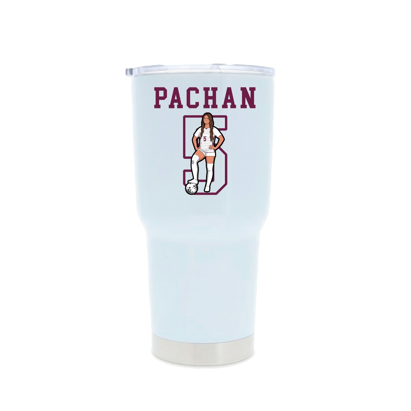 30oz Stainless Steel Tumbler — Shirsey in White