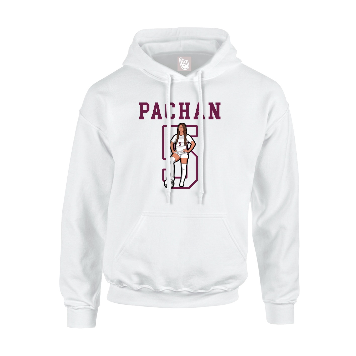 Hoodie — Shirsey in White