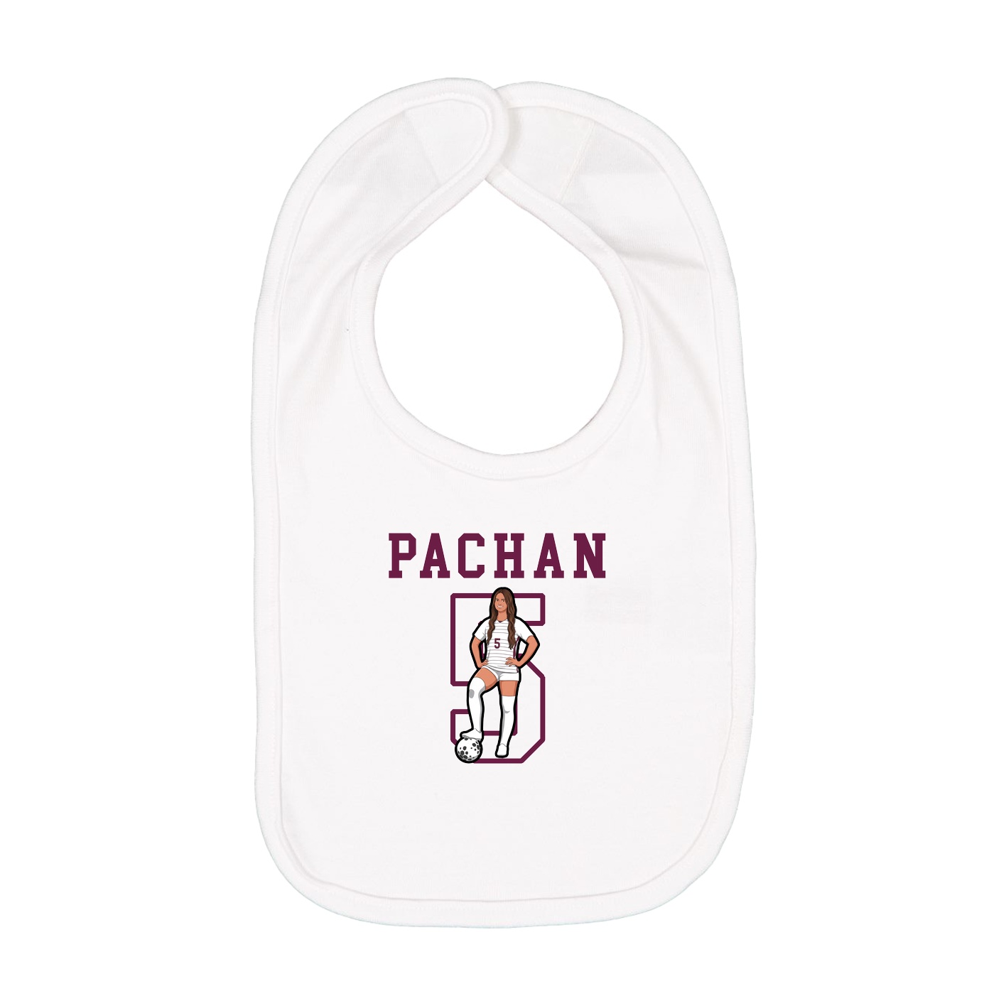 Infant Bib — Shirsey in White