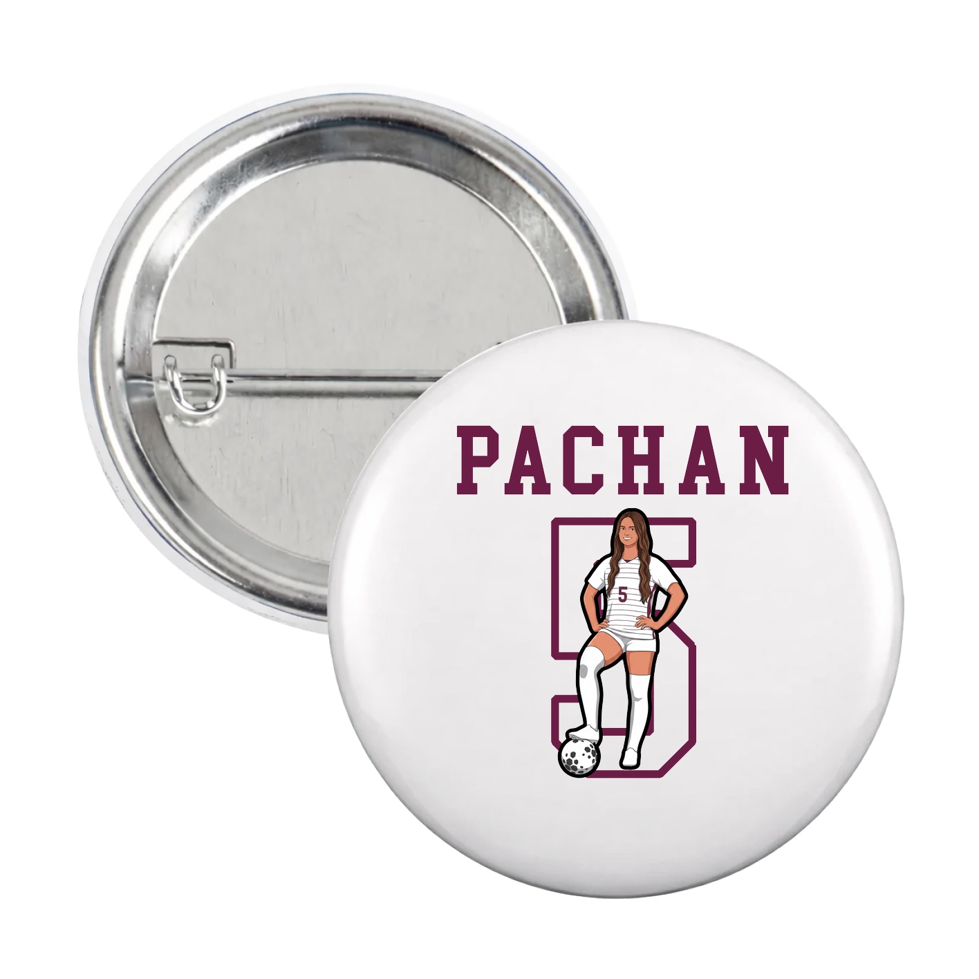 Game Day Button — Shirsey in White
