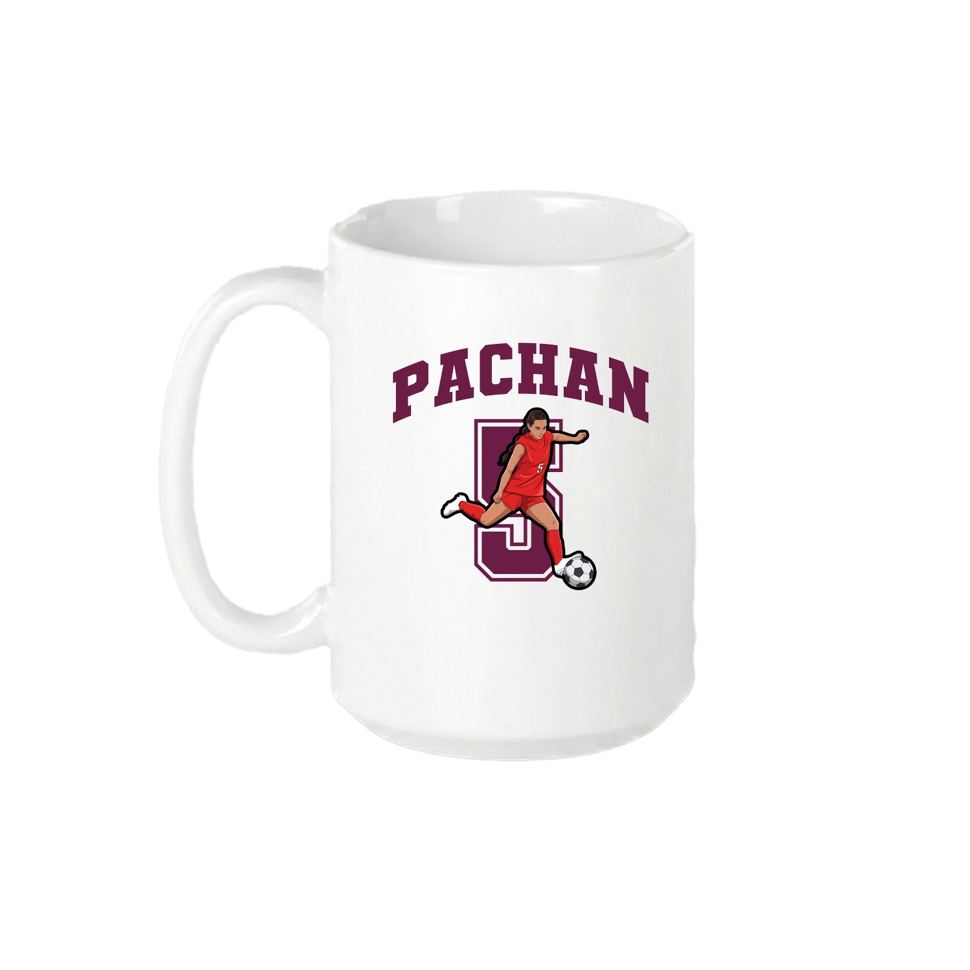 15oz Coffee Mug — Number in White