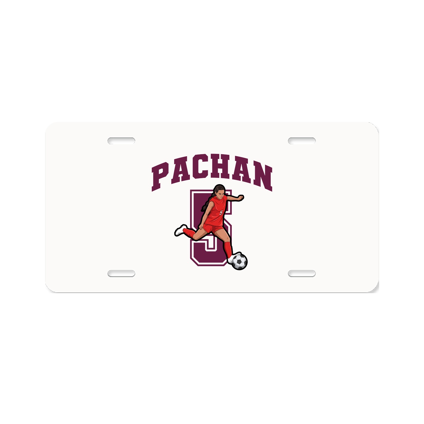 License Plate — Number in Classic