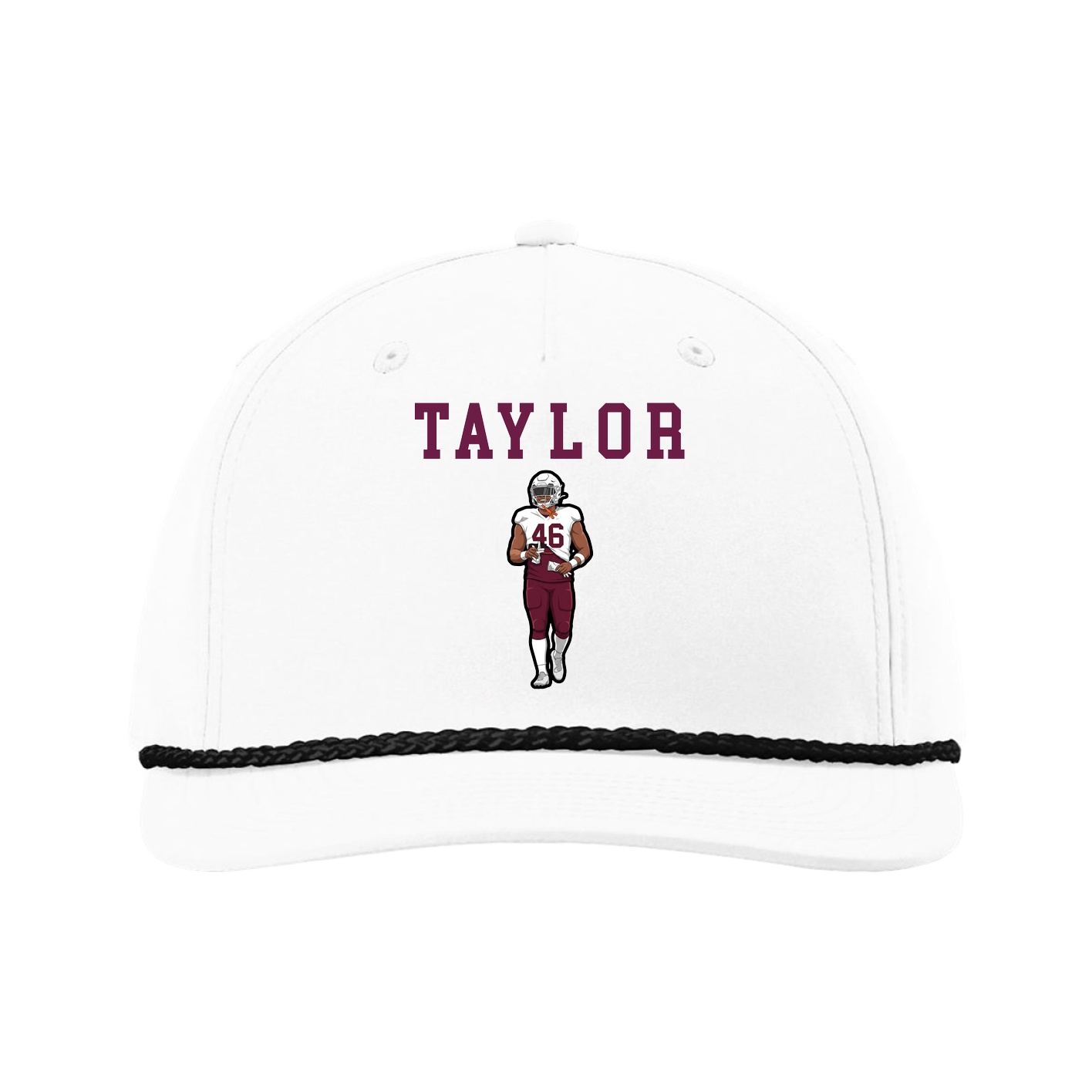 Five-Panel Classic Rope Cap — Shirsey in White