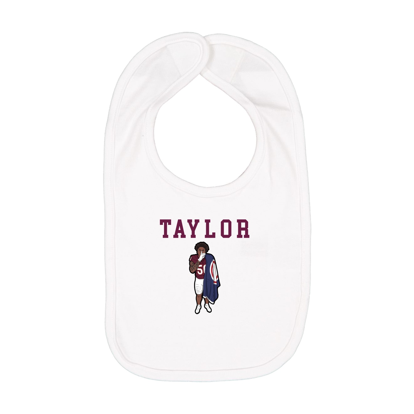 Infant Bib — Shirsey in White