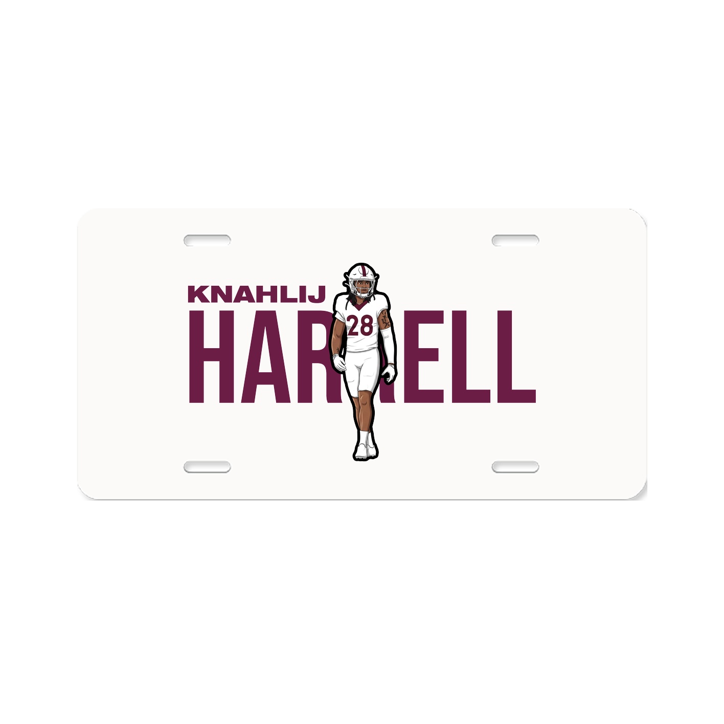 License Plate — Player Name in Classic