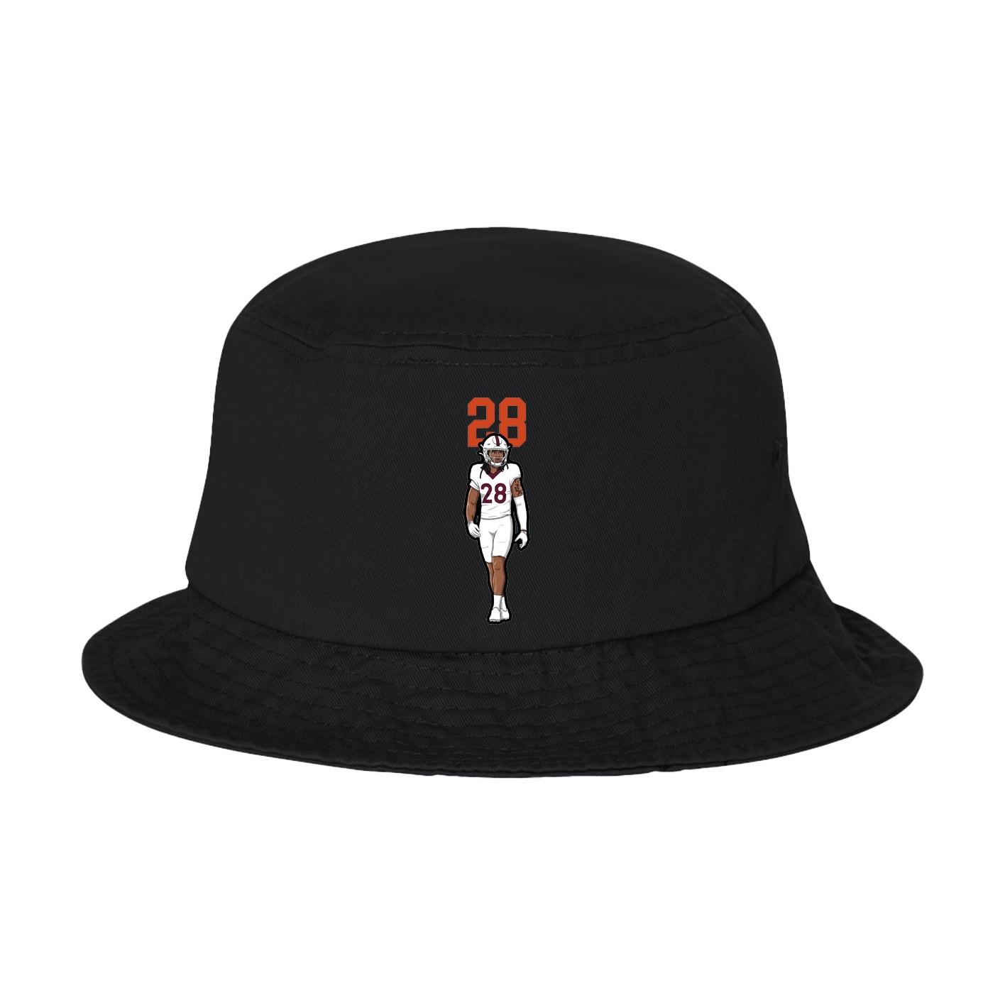 Bucket Cap — Number Top in Black