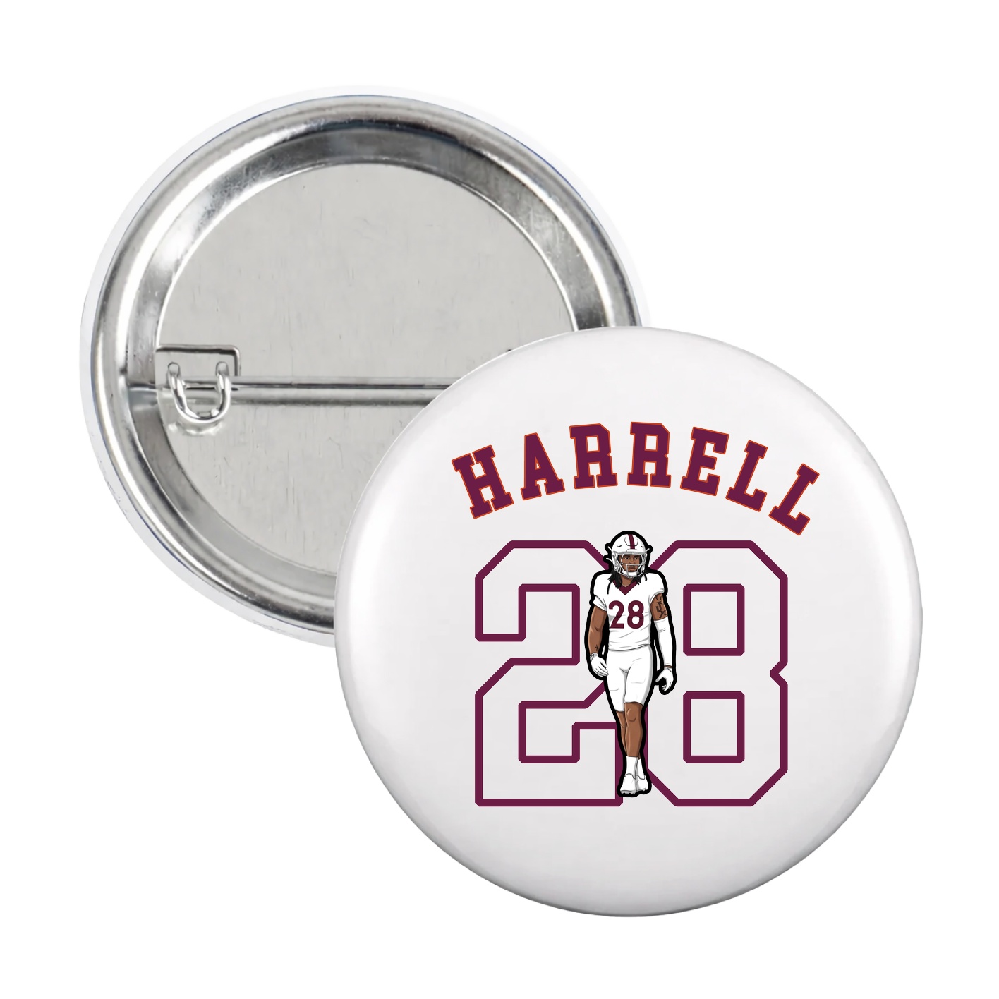 Game Day Button — Shirsey Arch in White