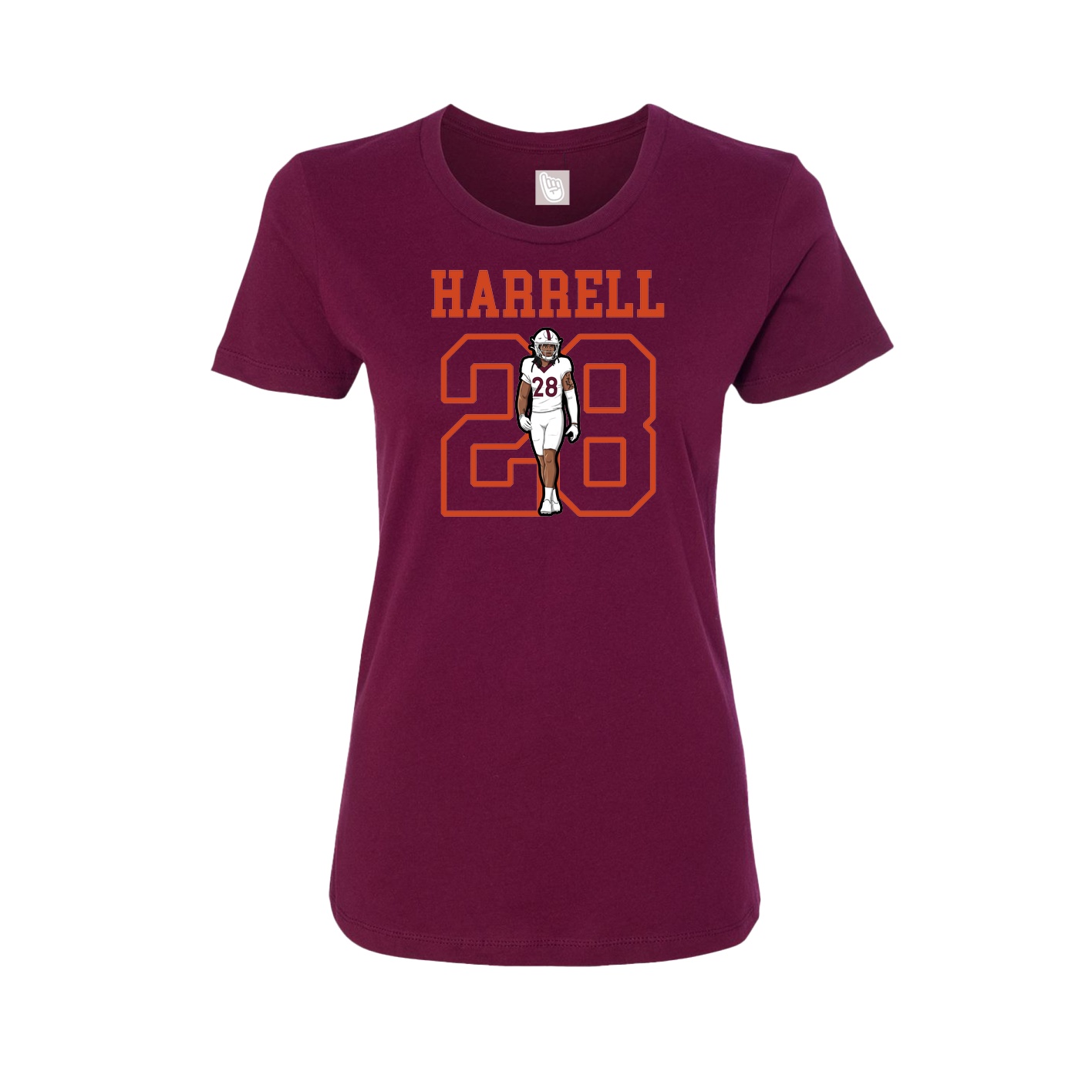 Fitted Women's Tee — Shirsey in Maroon