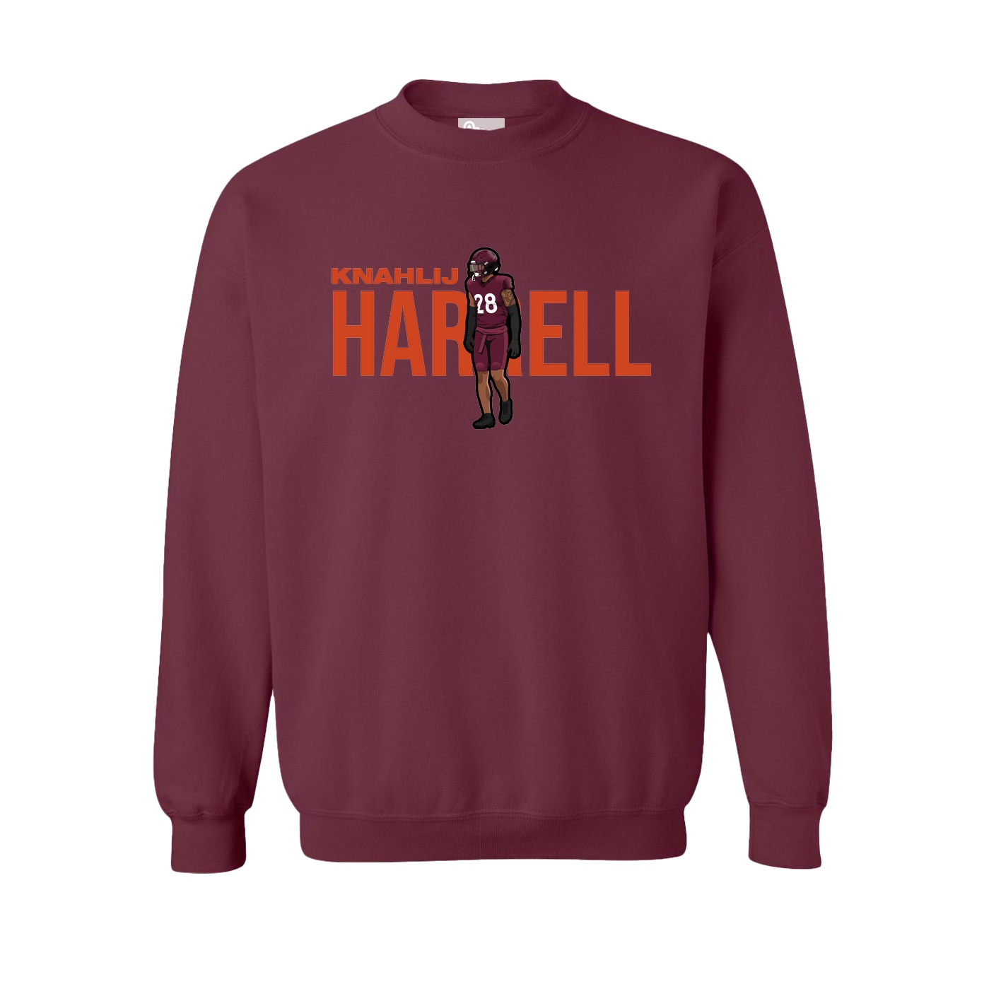 Fleece Crew — Player Name in Maroon