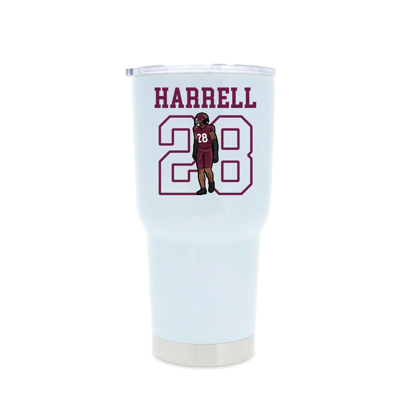 30oz Stainless Steel Tumbler — Shirsey in White