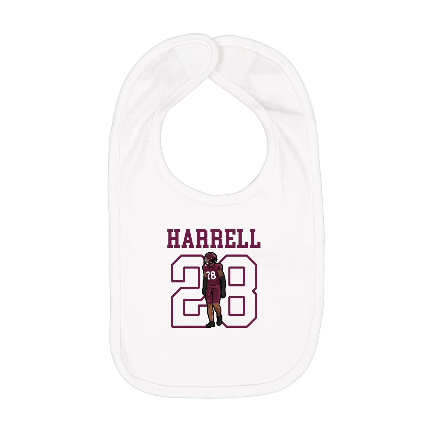 Infant Bib — Shirsey in White
