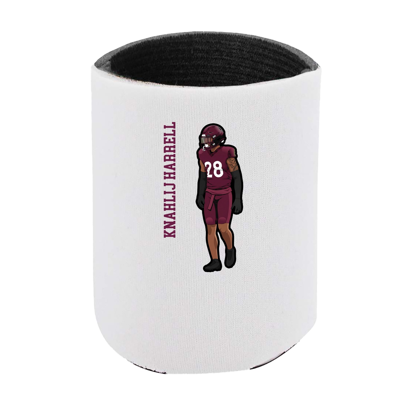 Can Holder — Name Vertical in White