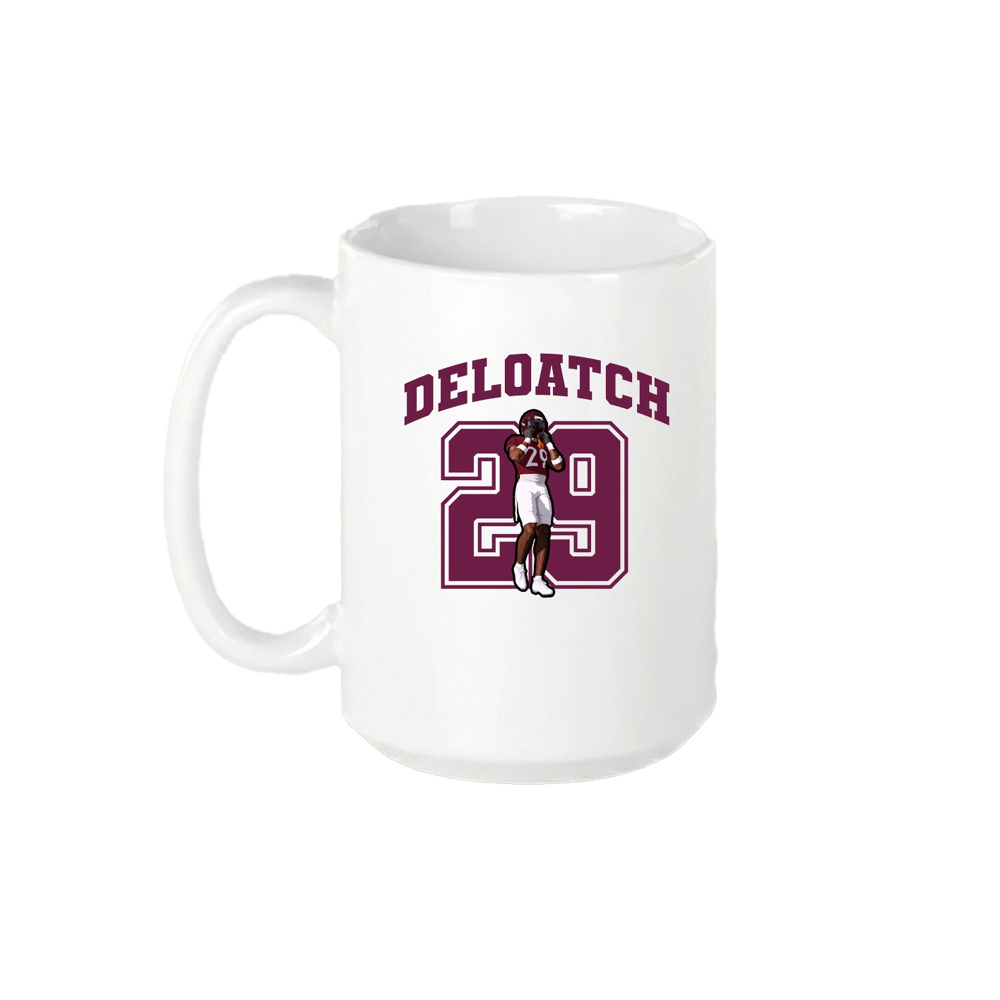 15oz Coffee Mug — Number in White