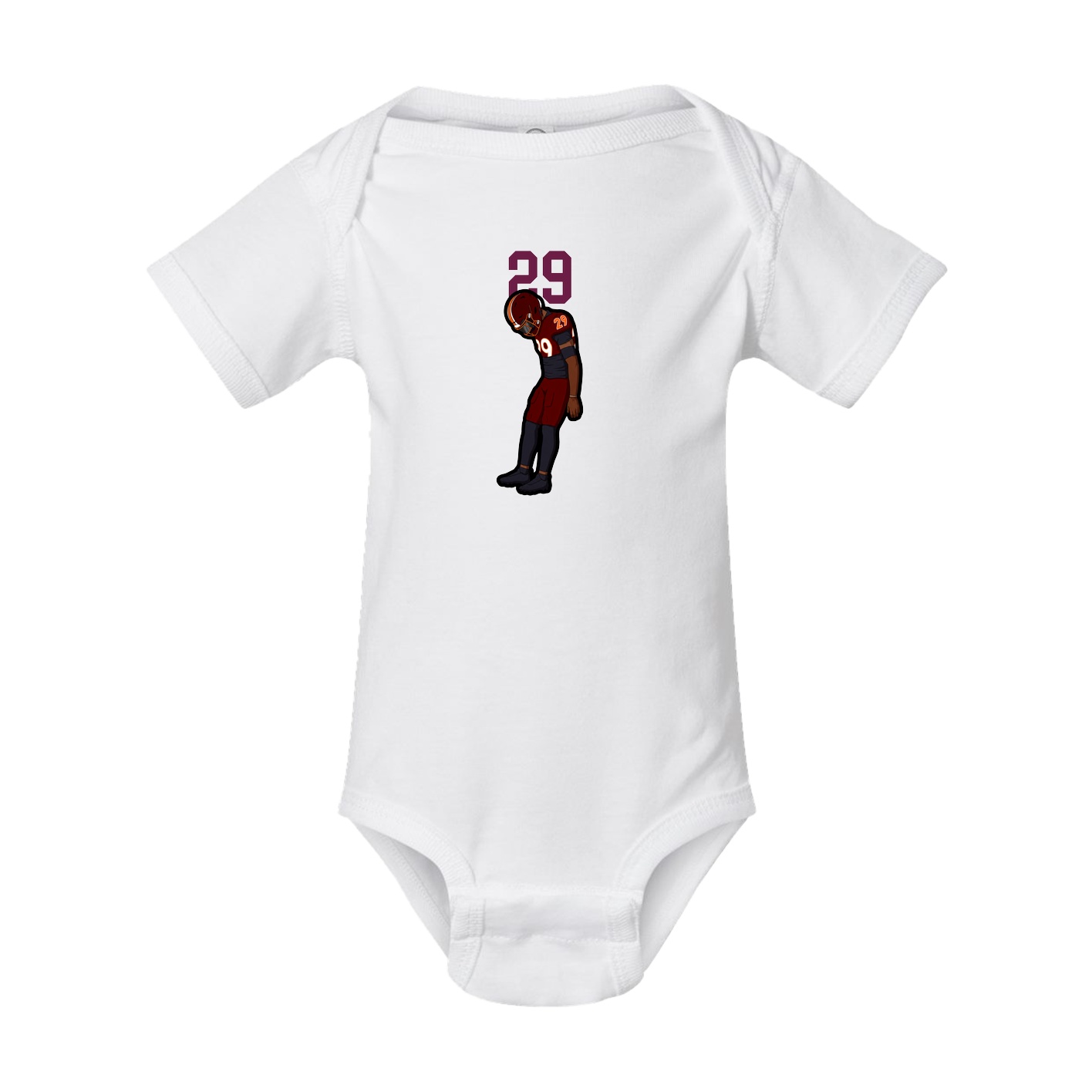 Baby Onesie — Number Top in White