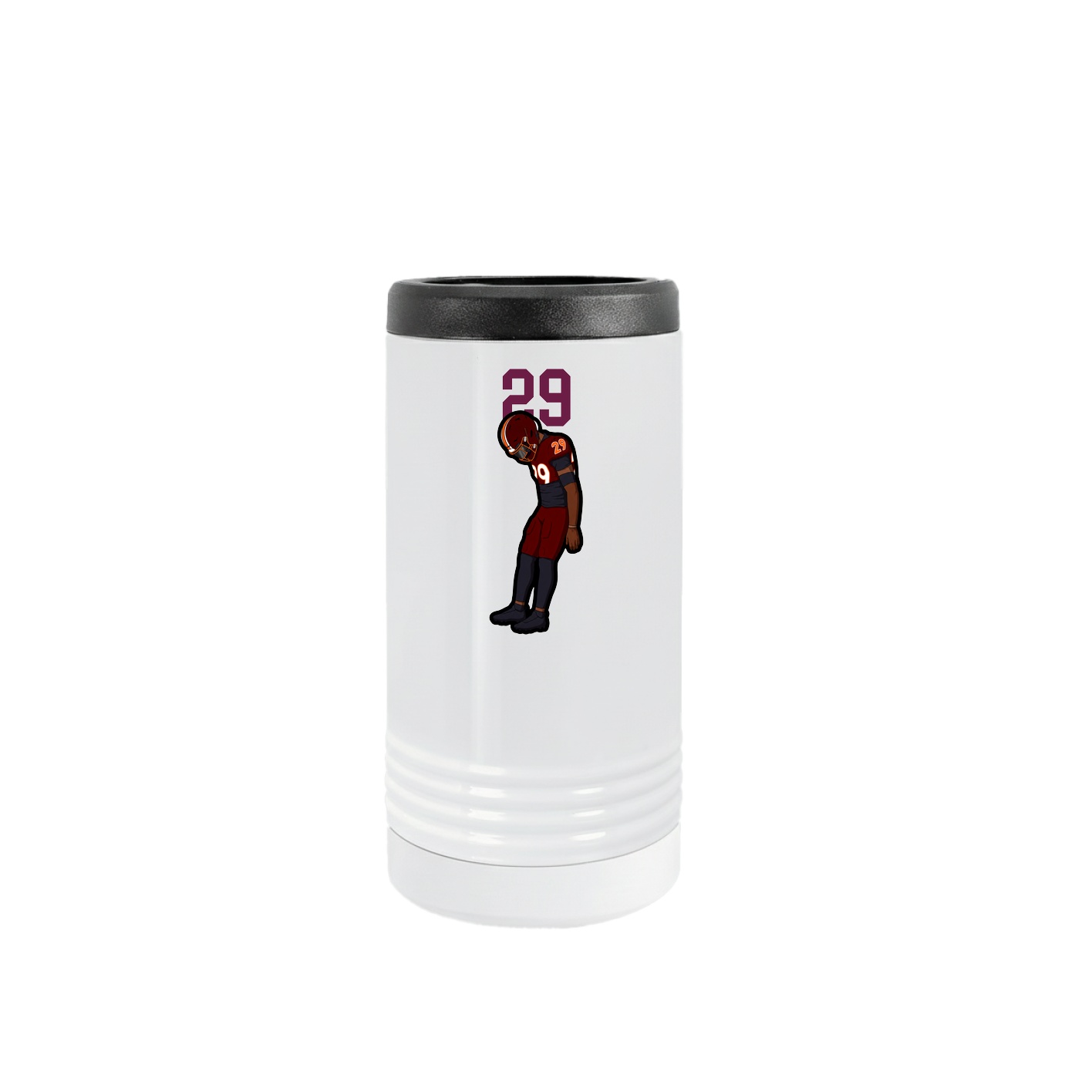 Slim Beverage Holder — Number Top in White
